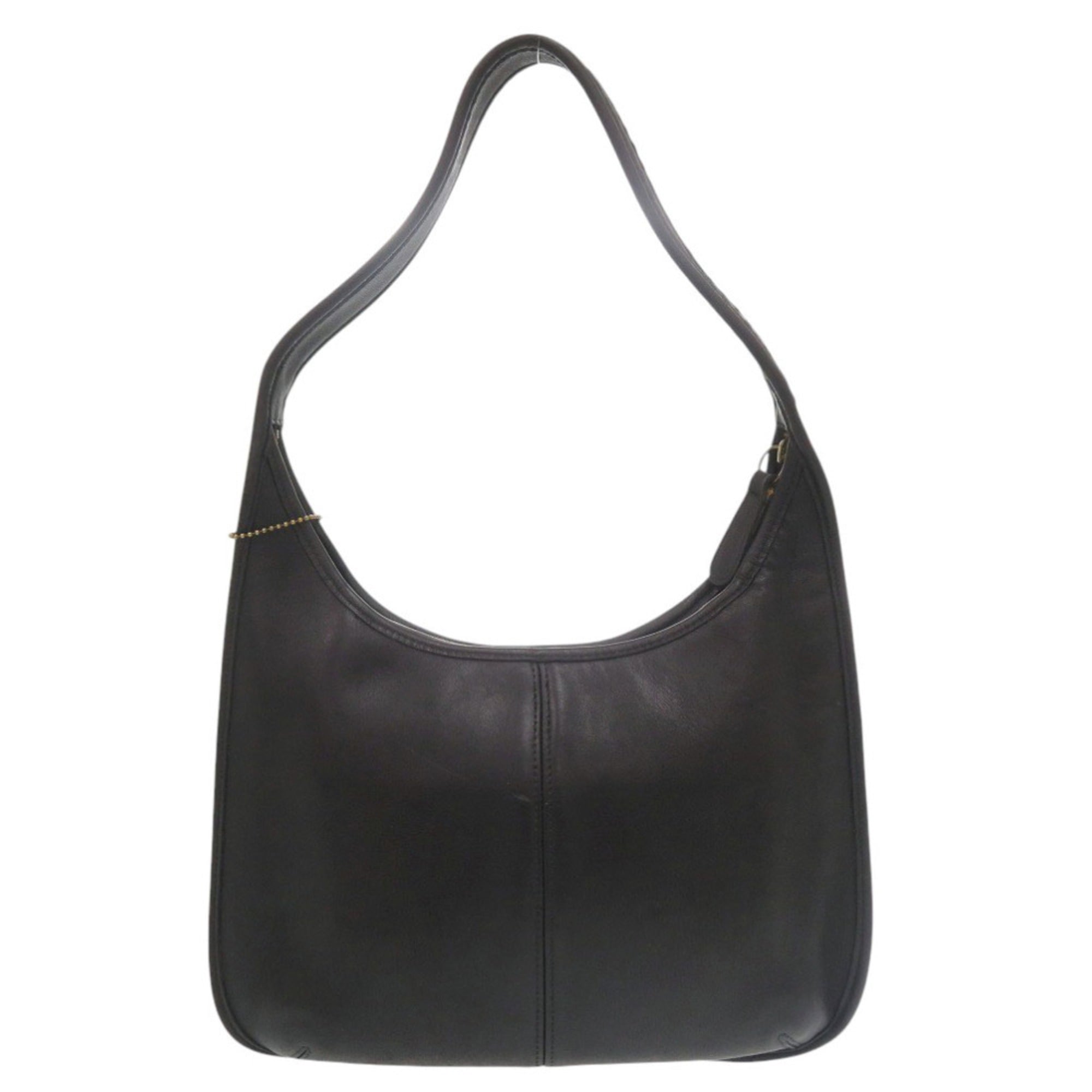 Coach Black Leather Handbag Shoulder Bag (Pre-Owned)