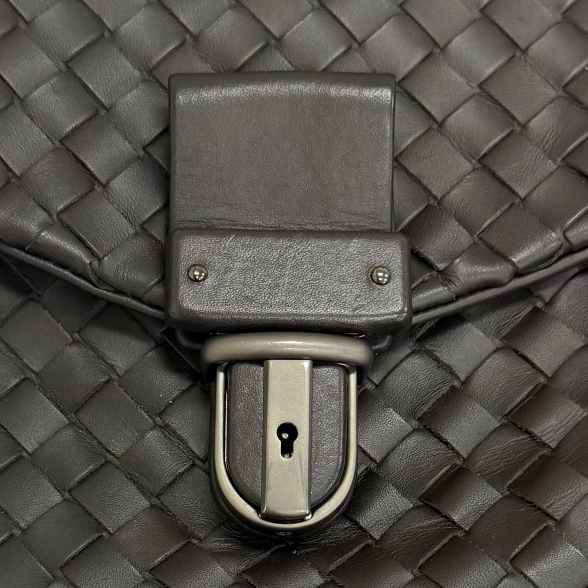 Bottega Veneta Dark Brown Leather Briefcase (Pre-Owned)