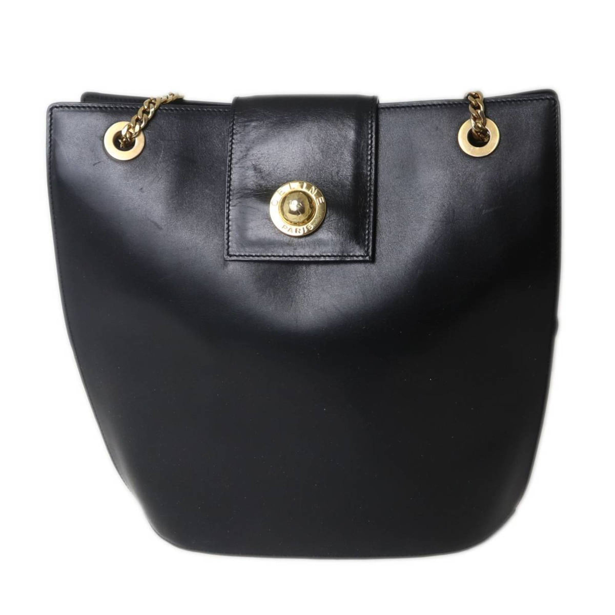 Celine Black Leather Shoulder Bag (Pre-Owned)