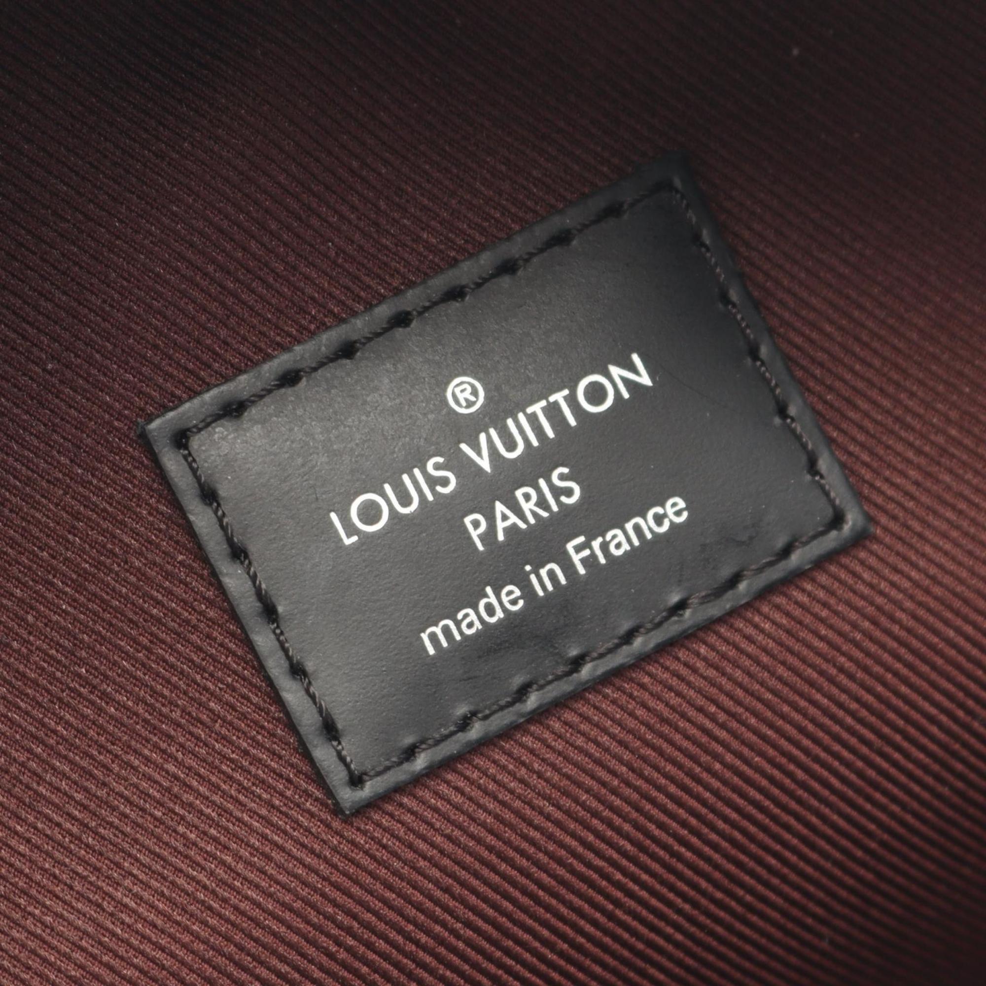 Louis Vuitton Black Brown Coated Canvas Monogram Pvc Leather Backpack (Pre-Owned)