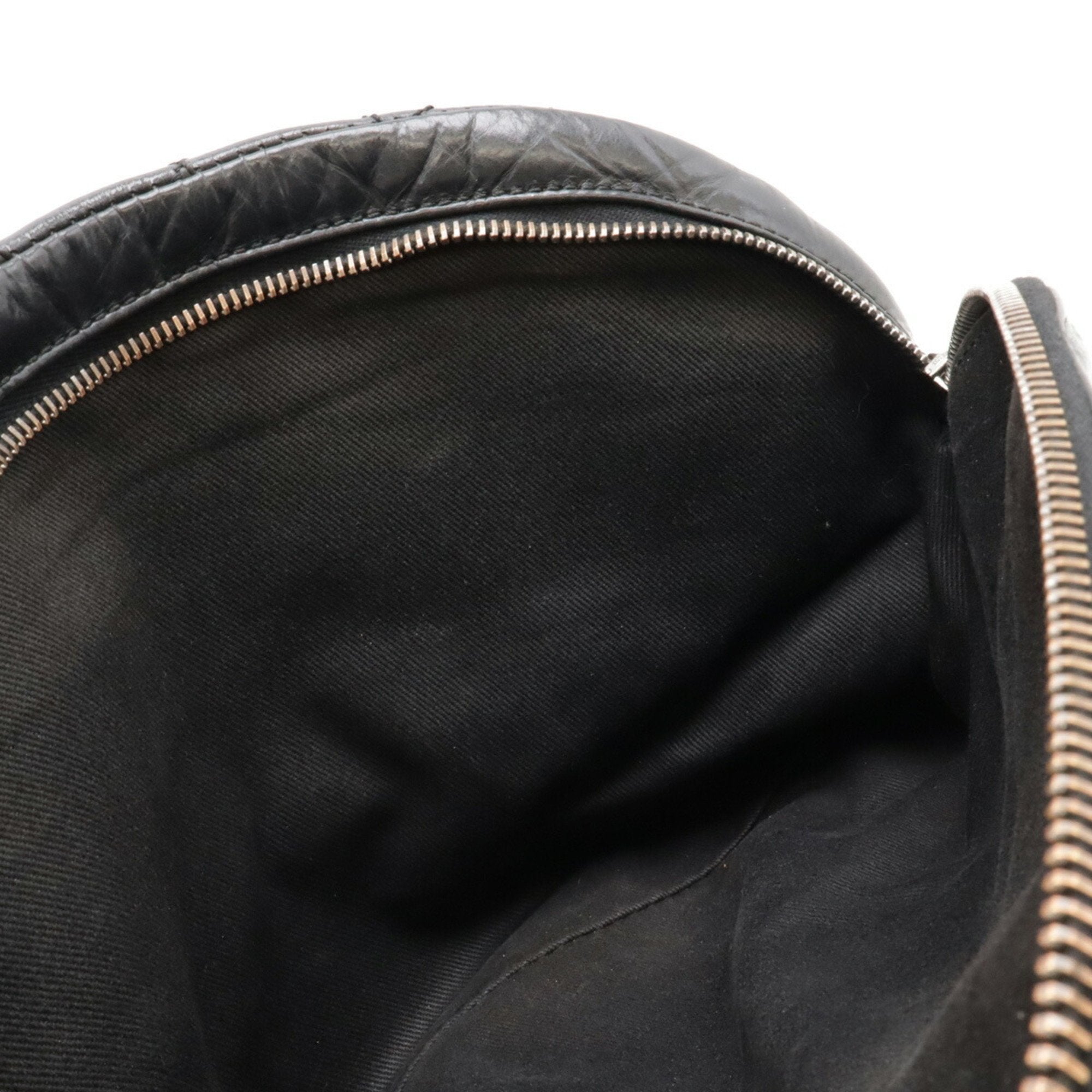 Chanel Matelasse Black Leather Handbag Shoulder Bag (Pre-Owned)