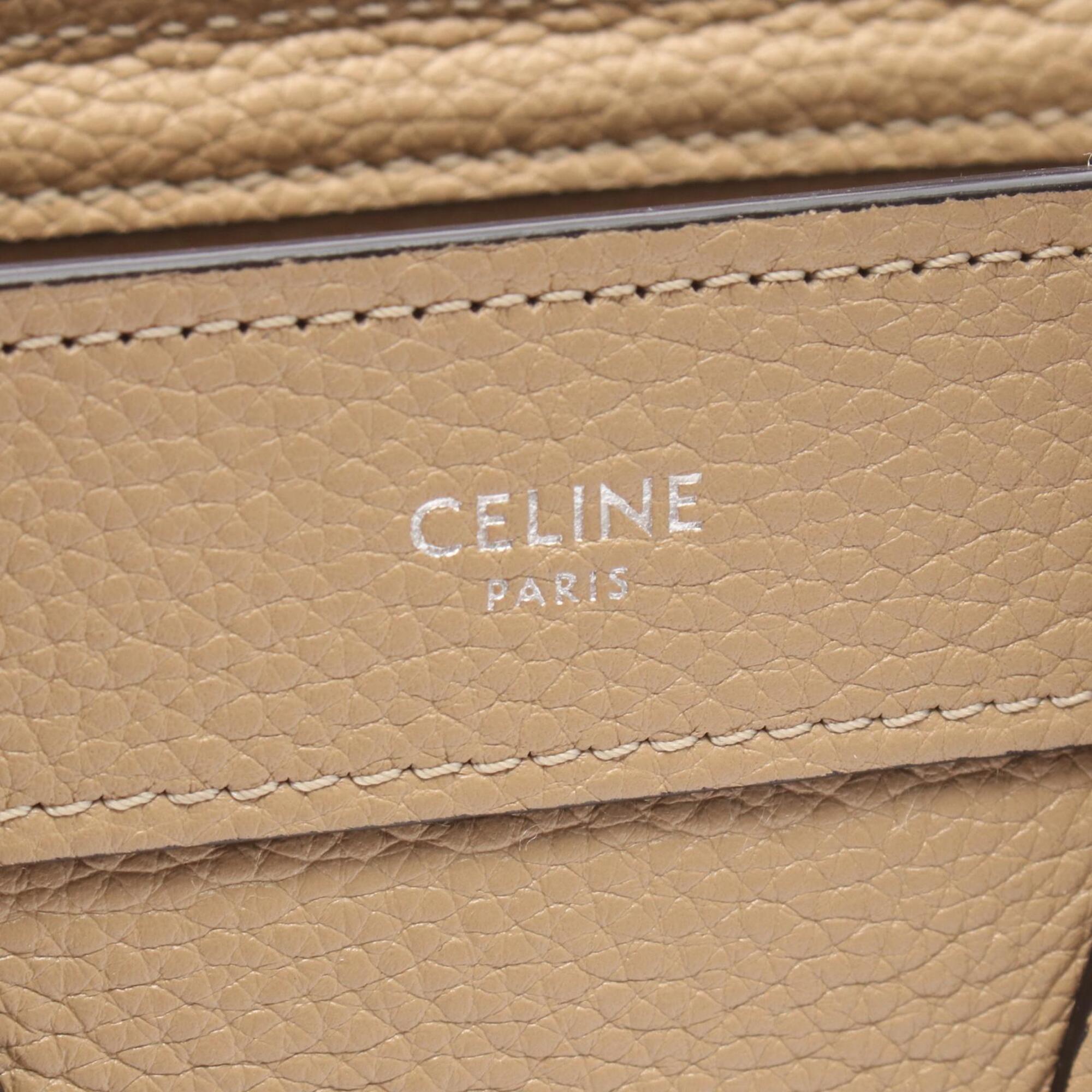 Celine Beige Leather Handbag (Pre-Owned)