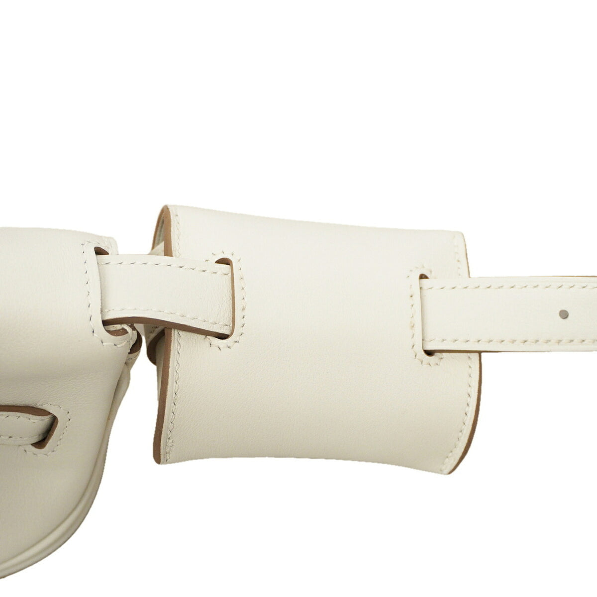 Hermes White Swift Leather Fanny Pack (Pre-Owned)