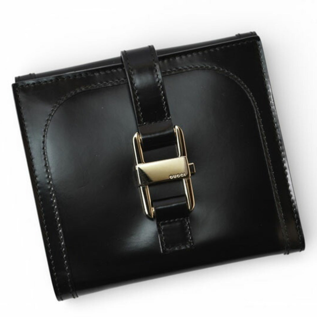 Gucci Black Leather Wallet (Bi-Fold) (Pre-Owned)