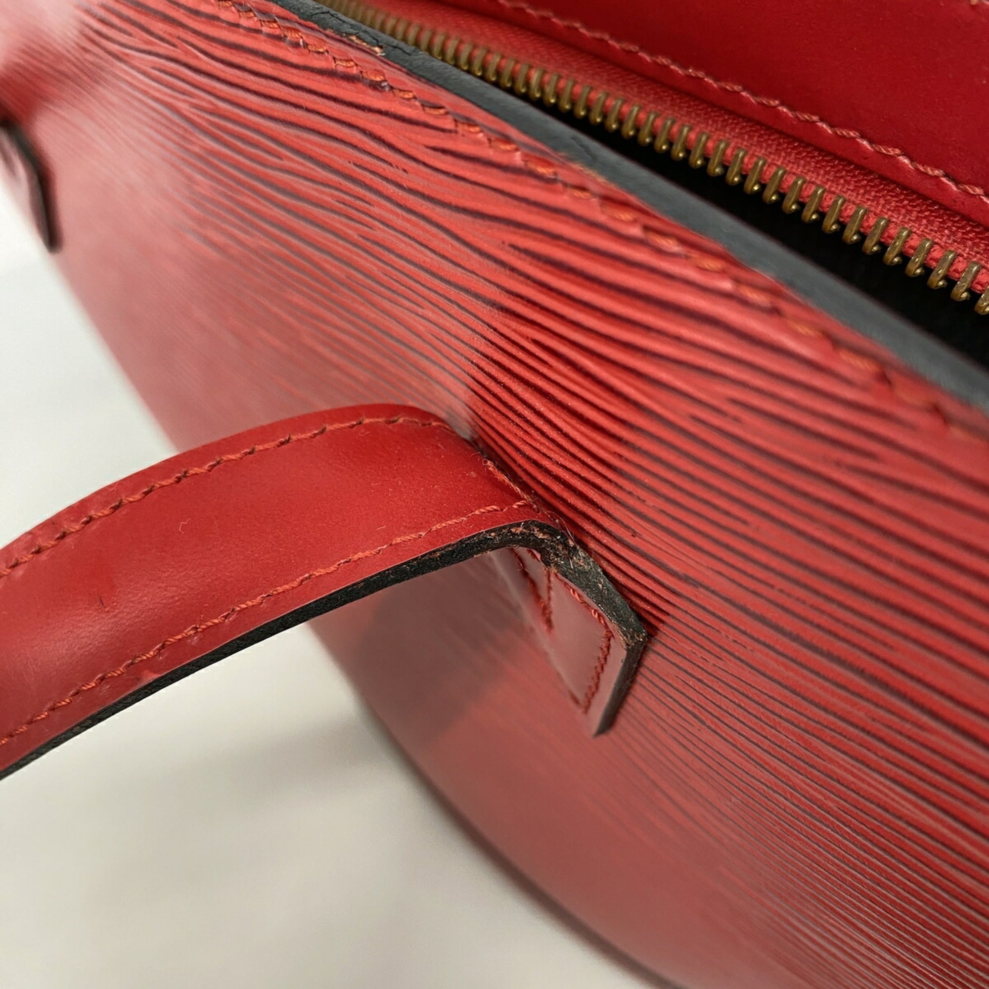 Louis Vuitton Castilian Red Handbag (Pre-Owned)