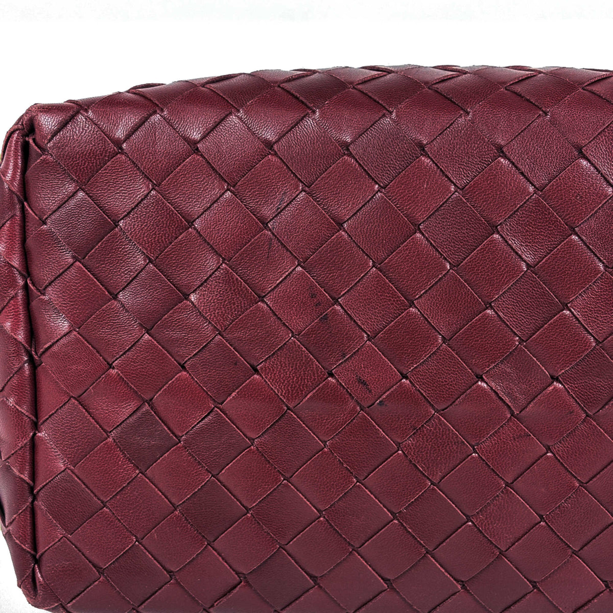 Bottega Veneta Bordeaux Leather Handbag (Pre-Owned)
