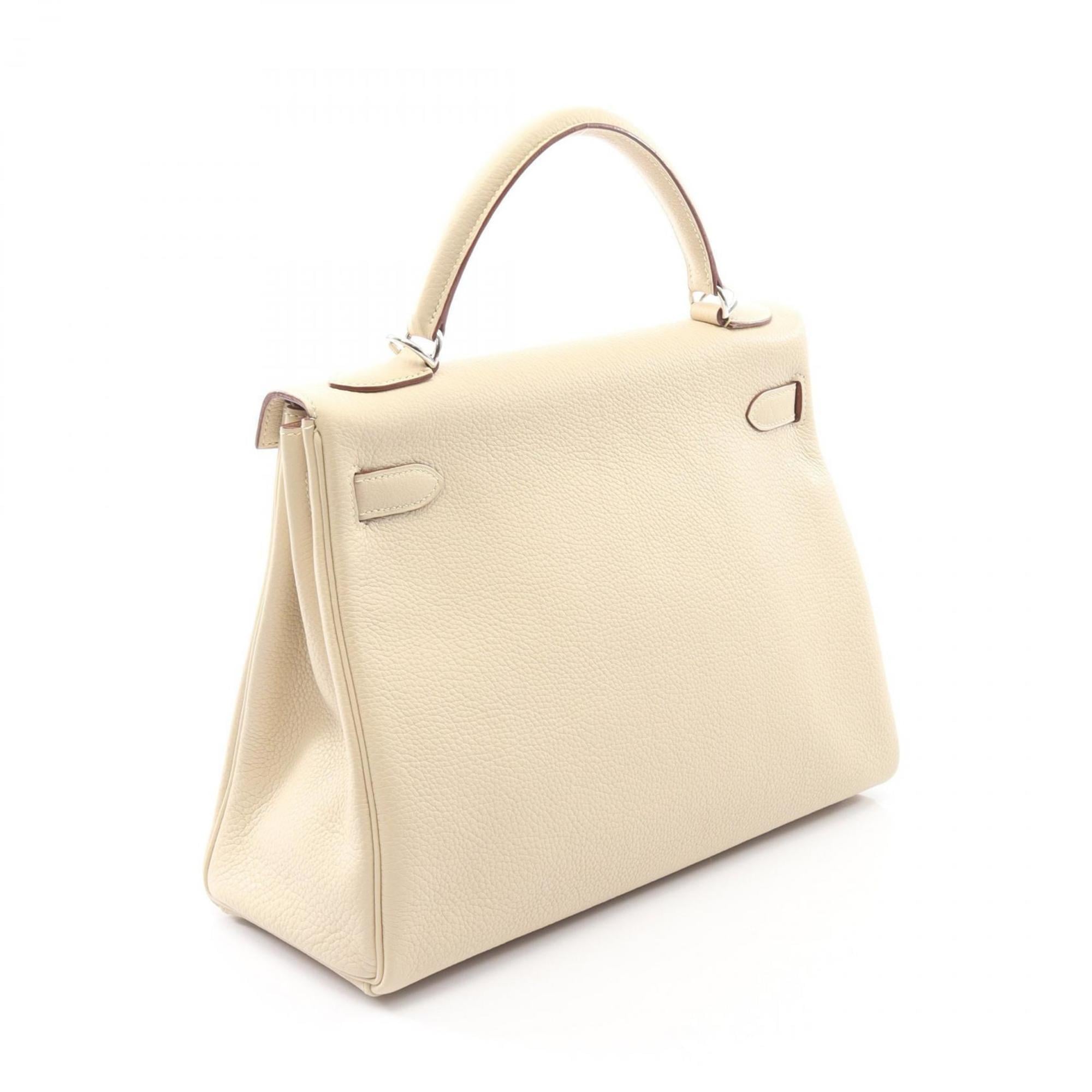 Hermes Beige Parchemin Leather Handbag (Pre-Owned)
