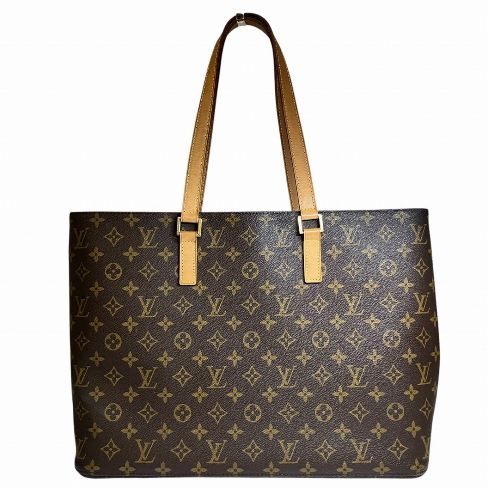 Louis Vuitton Brown Monogram Canvas Pvc Coated Canvas Leather Tote Bag (Pre-Owned)