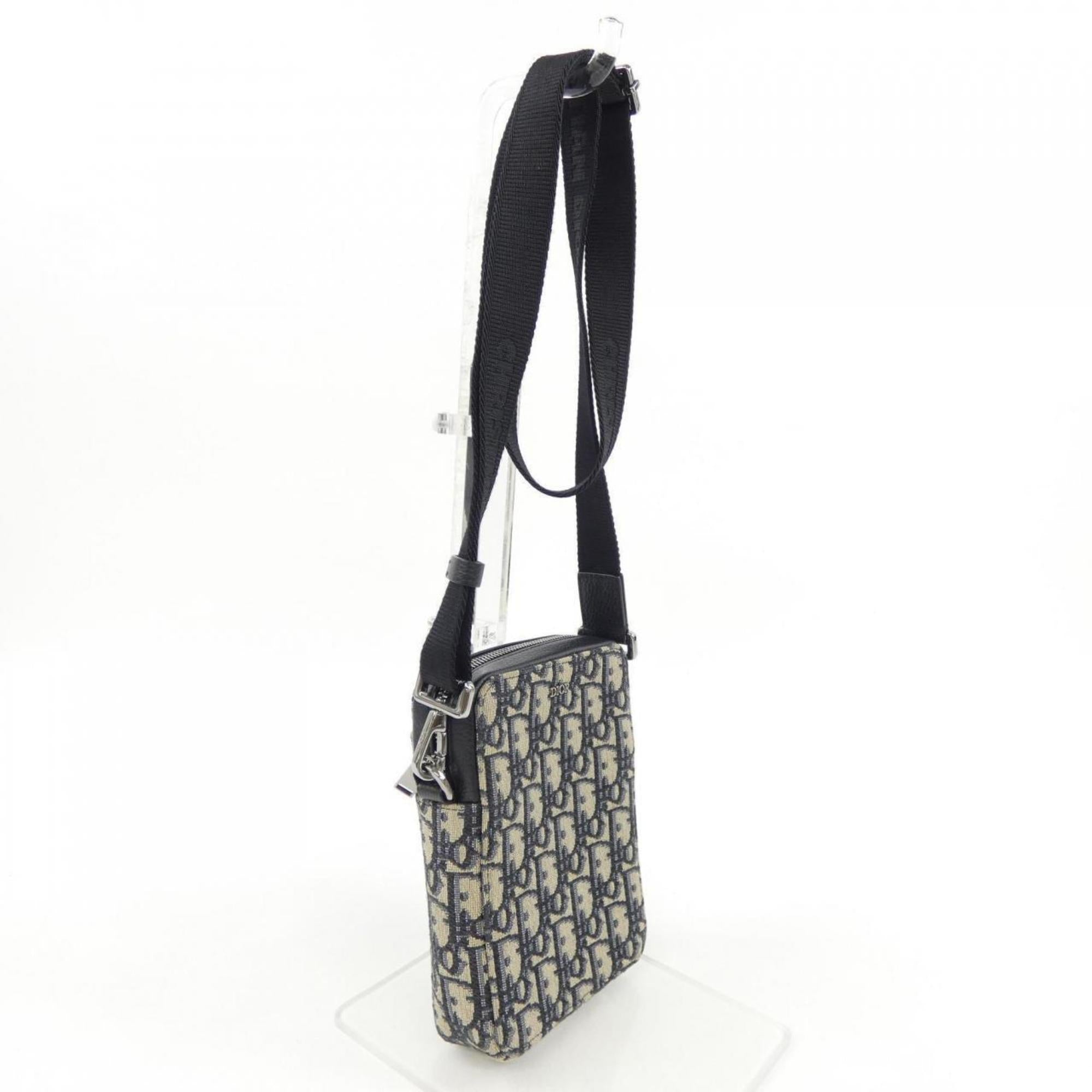 Christian Dior Beige Navy Handbag (Pre-Owned)
