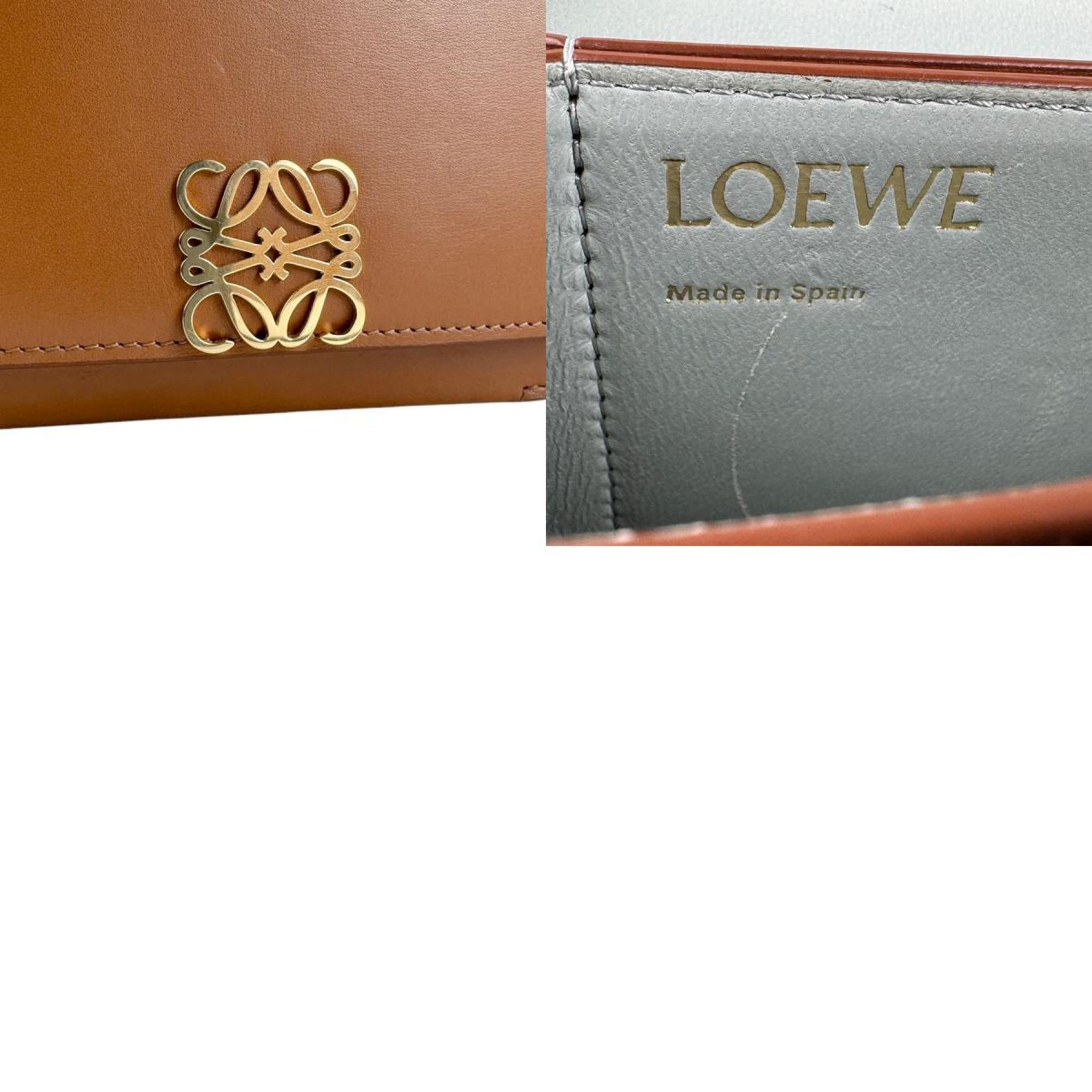 Loewe Brown Leather Shoulder Bag (Pre-Owned)