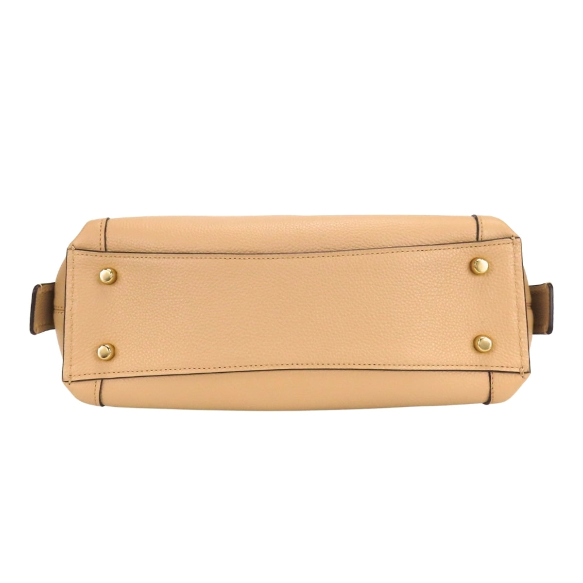 Coach Beige Leather Tote Bag (Pre-Owned)