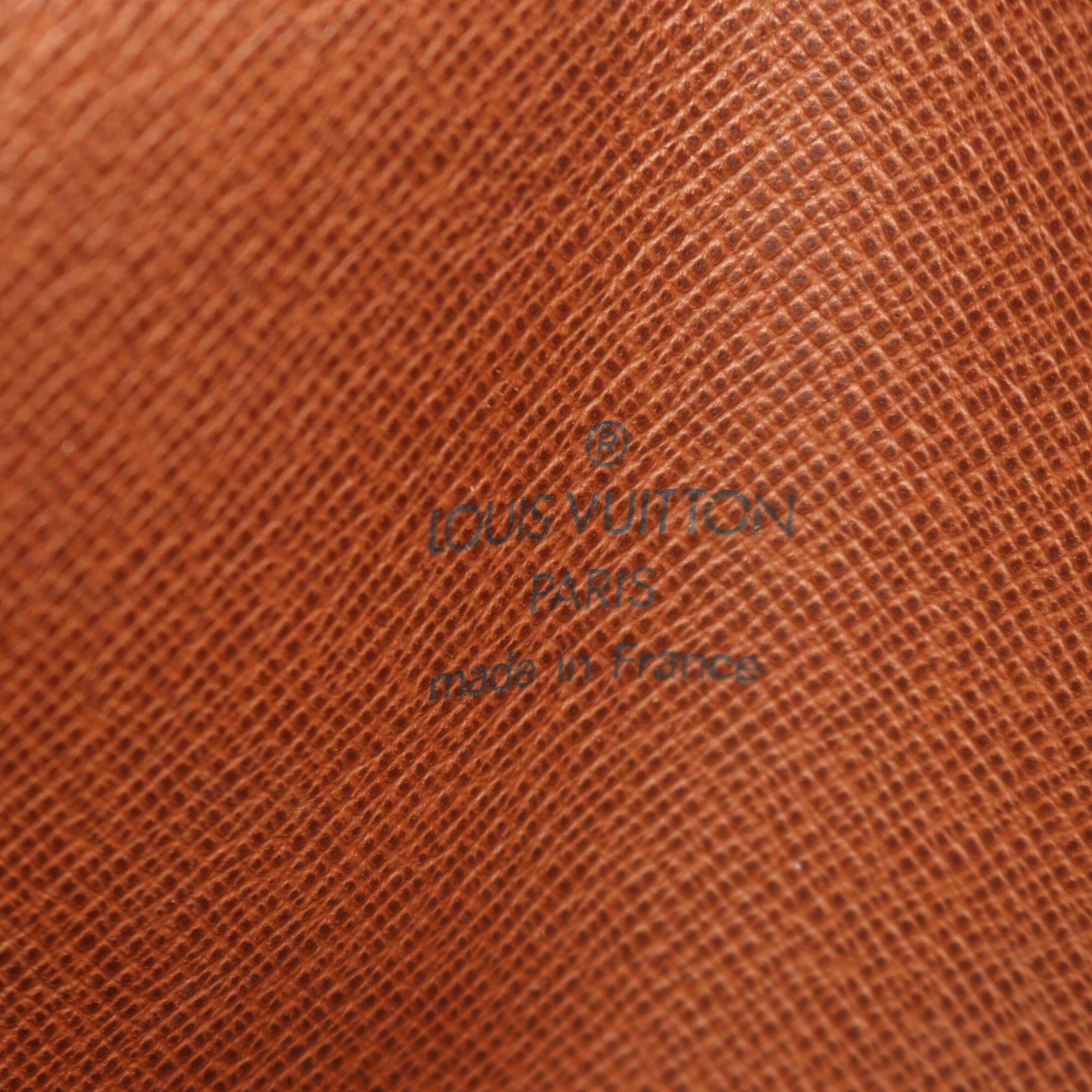 Louis Vuitton Brown Monogram Leather Handbag Shoulder Bag (Pre-Owned)
