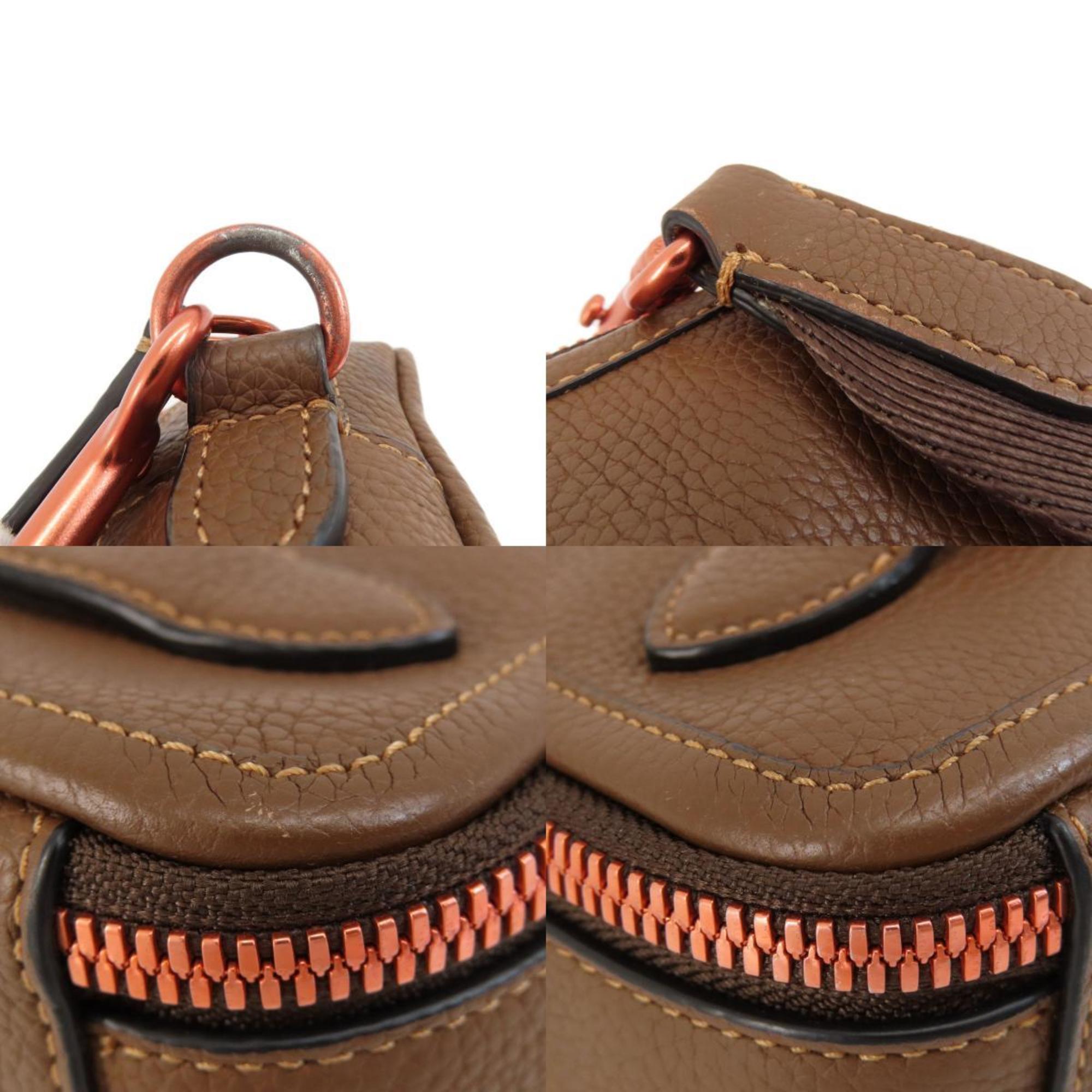 Coach Brown Leather Shoulder Bag (Pre-Owned)