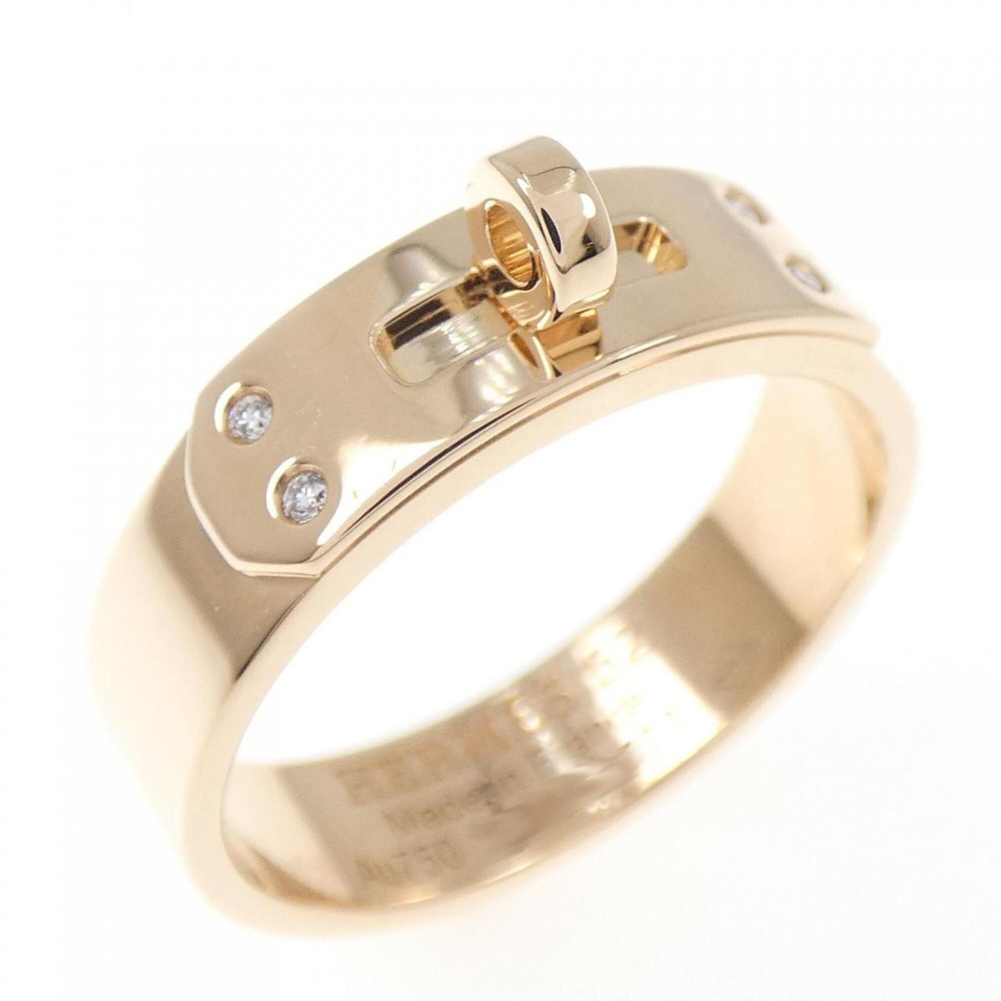 Hermes Pink Gold Pink Gold (18K) Band Ring (Pre-Owned)
