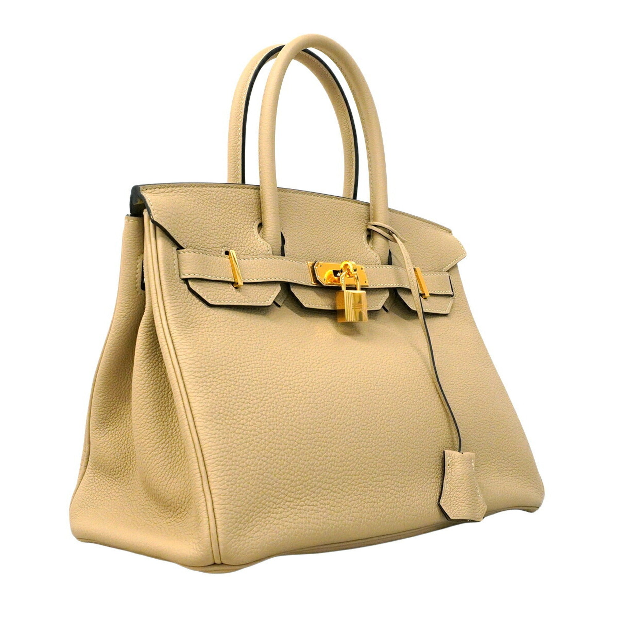 Hermes Beige Togo Leather Handbag (Pre-Owned)