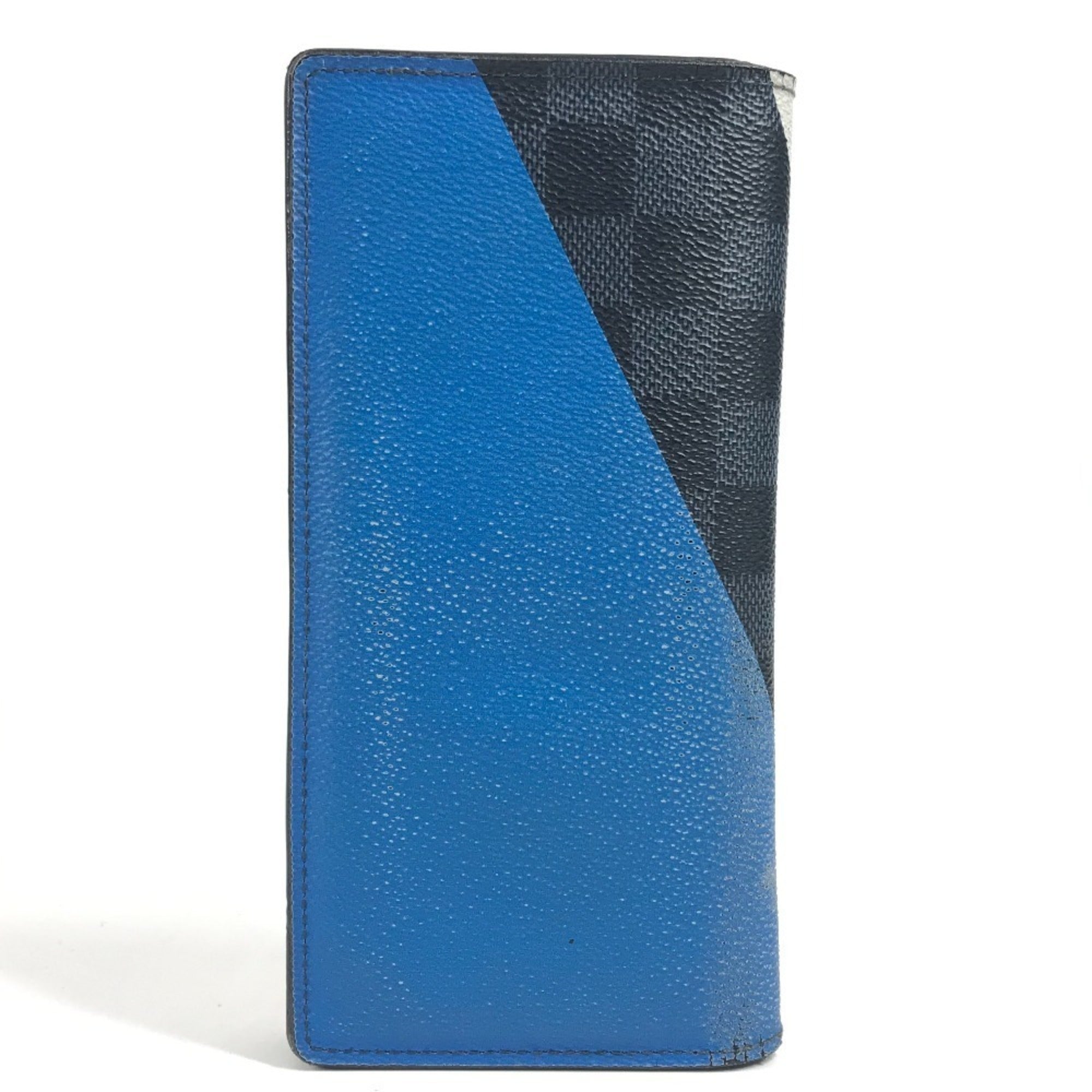 Louis Vuitton Blue Navy Red Color White Long Wallet (Bi-Fold) (Pre-Owned)