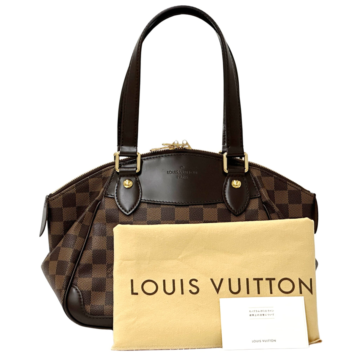 Louis Vuitton Brown Damier Canvas Ebene Damier Canvas Handbag (Pre-Owned)