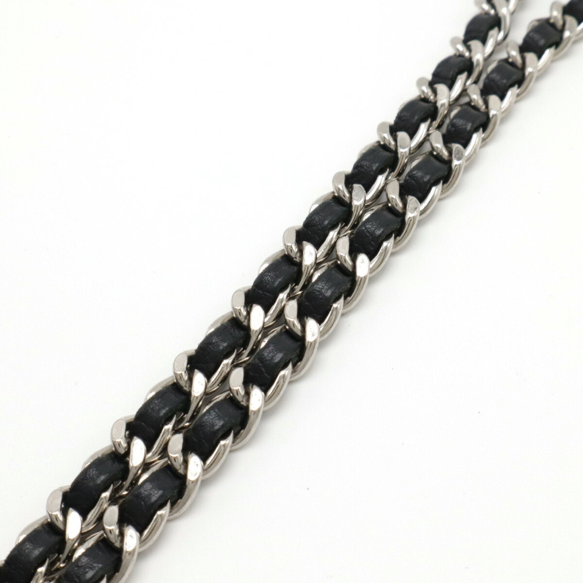 Chanel Black Leather Chain/Shoulder Wallet (Pre-Owned)