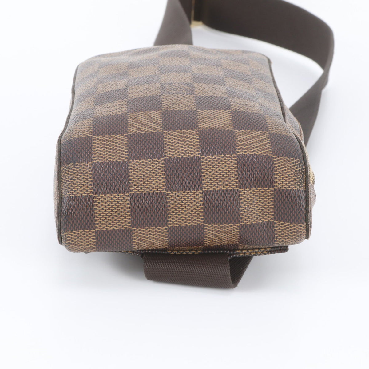 Louis Vuitton Ebene Leather Coated Canvas Shoulder Bag Sling Bag (Pre-Owned)