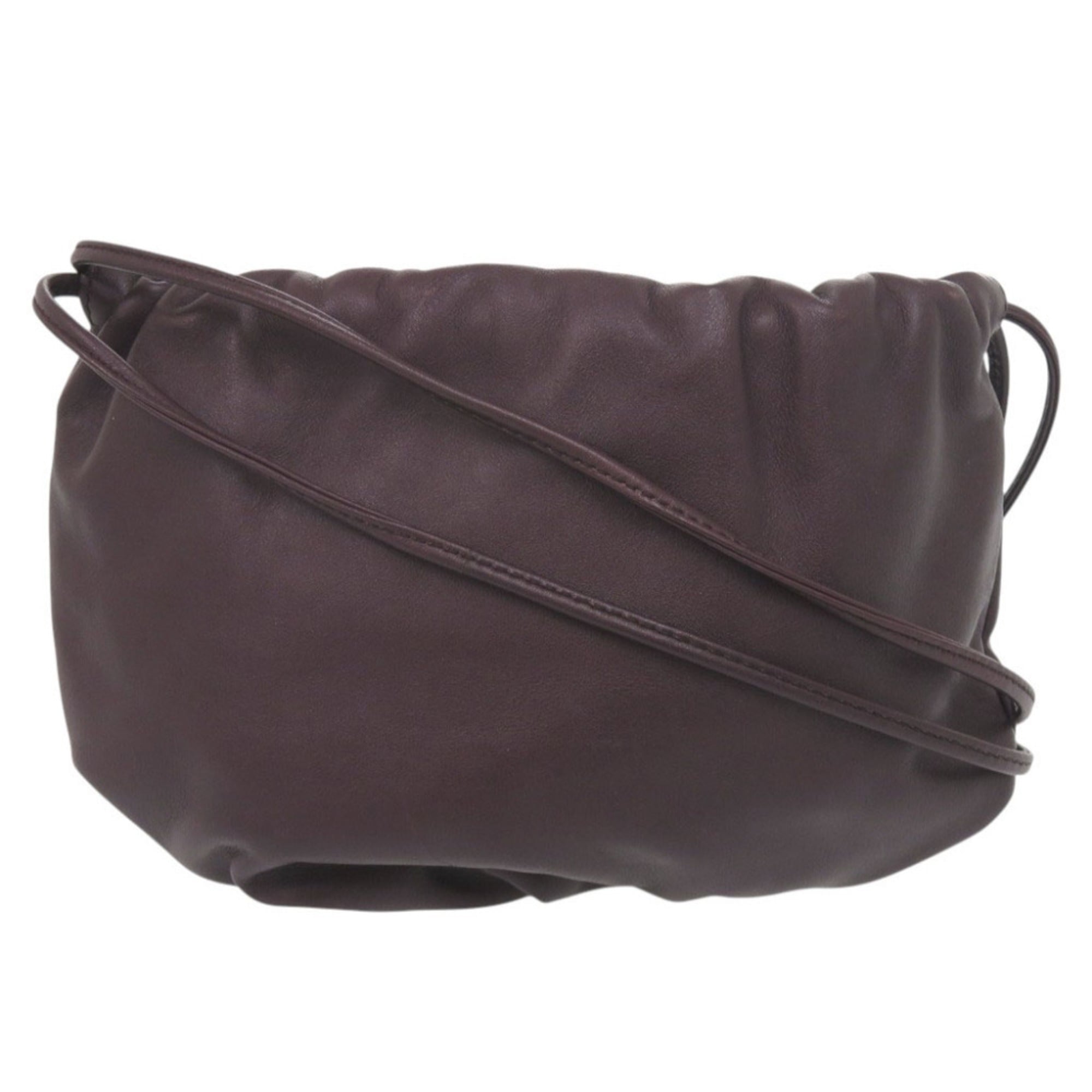 Bottega Veneta Purple Leather Shoulder Bag (Pre-Owned)