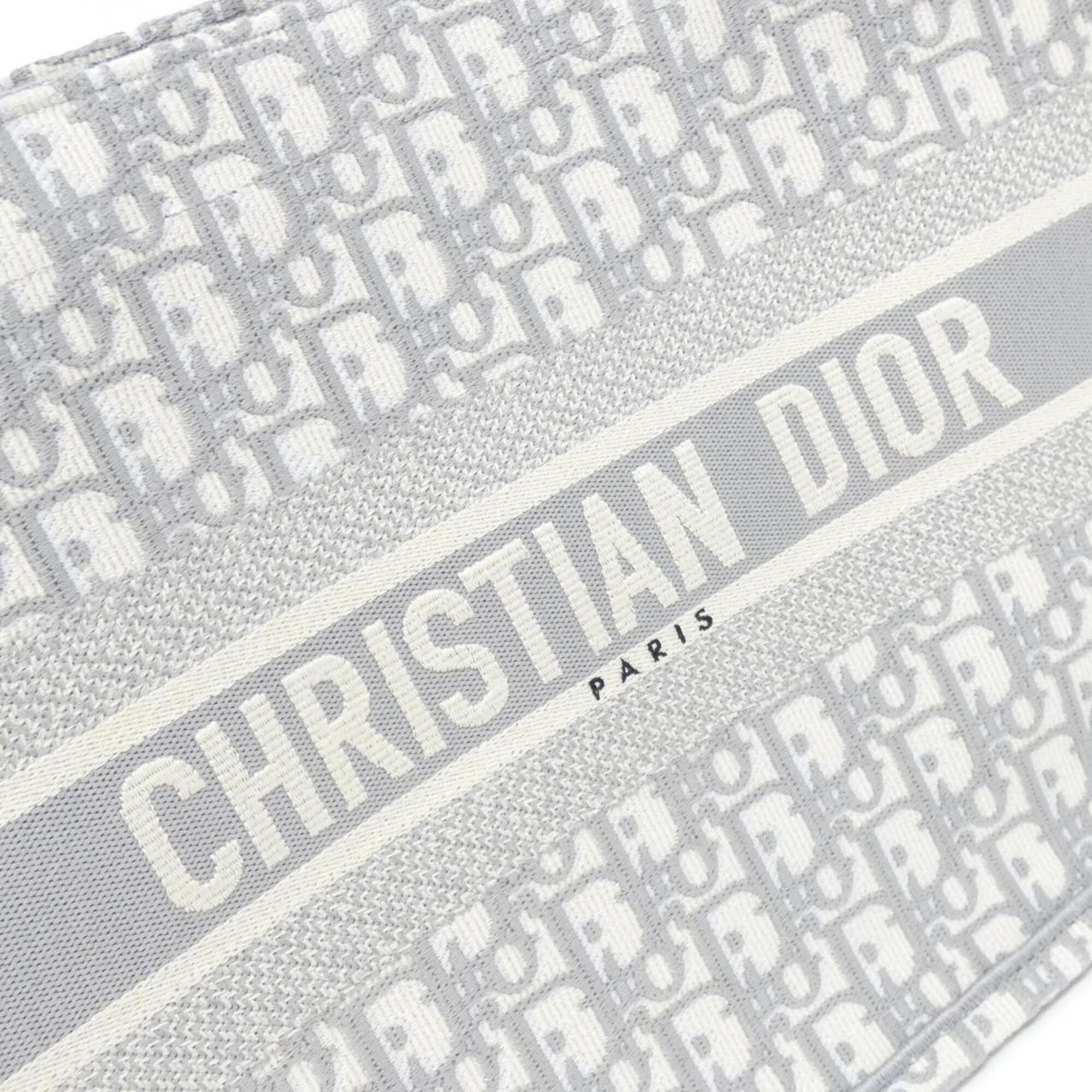 Christian Dior Gray Canvas Handbag (Pre-Owned)