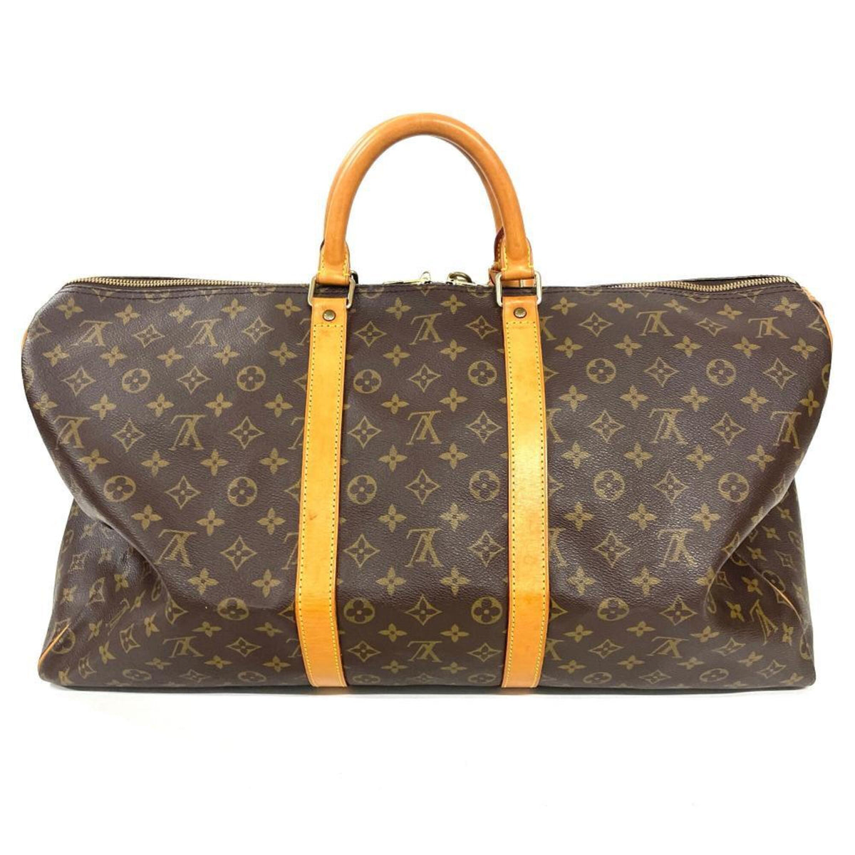 Louis Vuitton Brown Monogram Canvas Boston Bag (Pre-Owned)