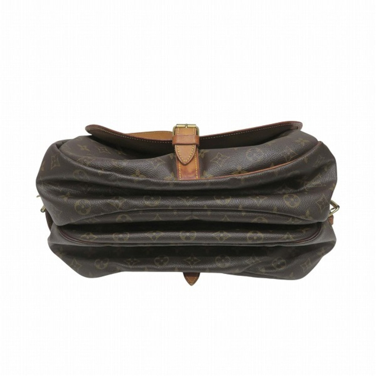 Louis Vuitton Brown Monogram Handbag Messenger Bag Shoulder Bag (Pre-Owned)
