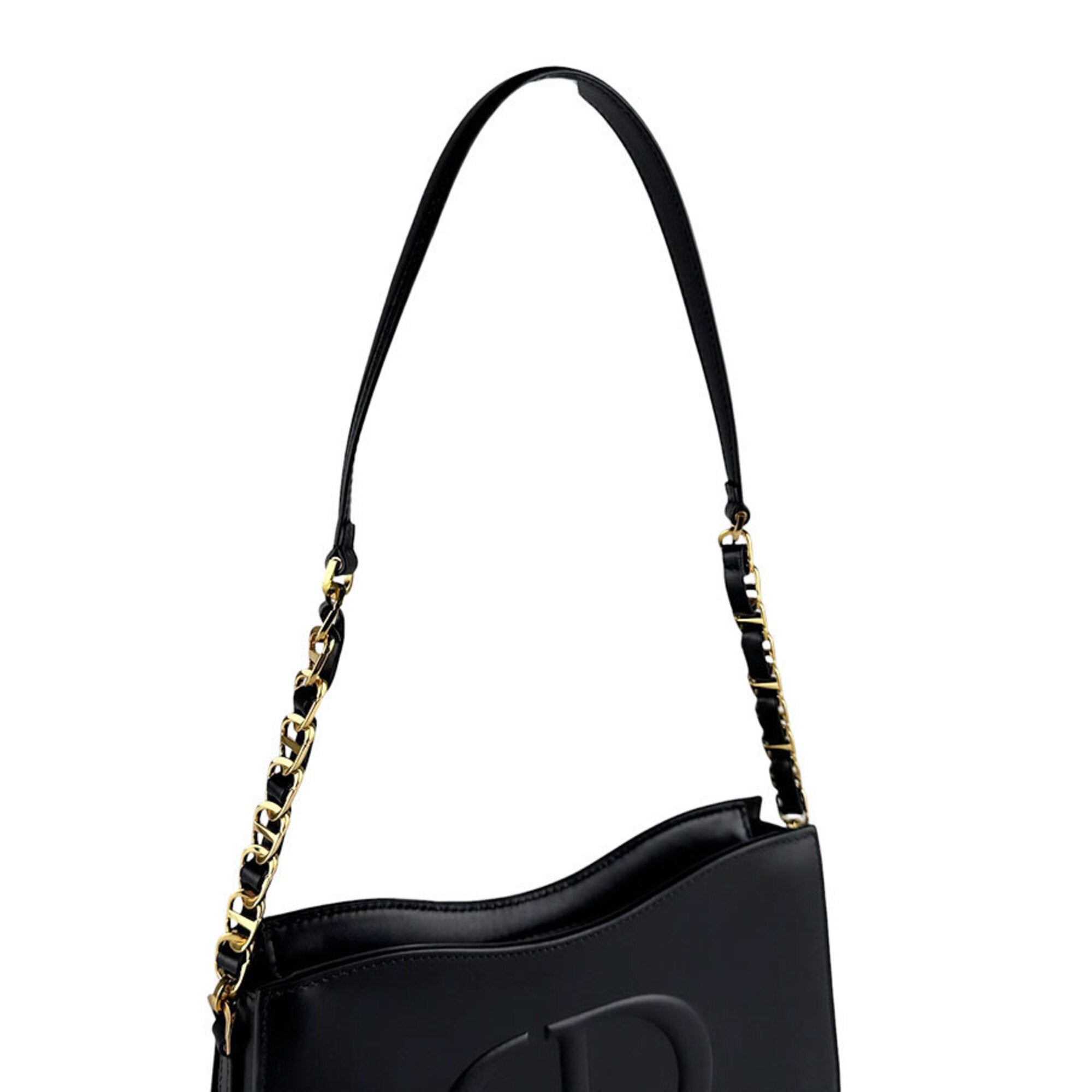 Christian Dior Black Leather Shoulder Bag (Pre-Owned)