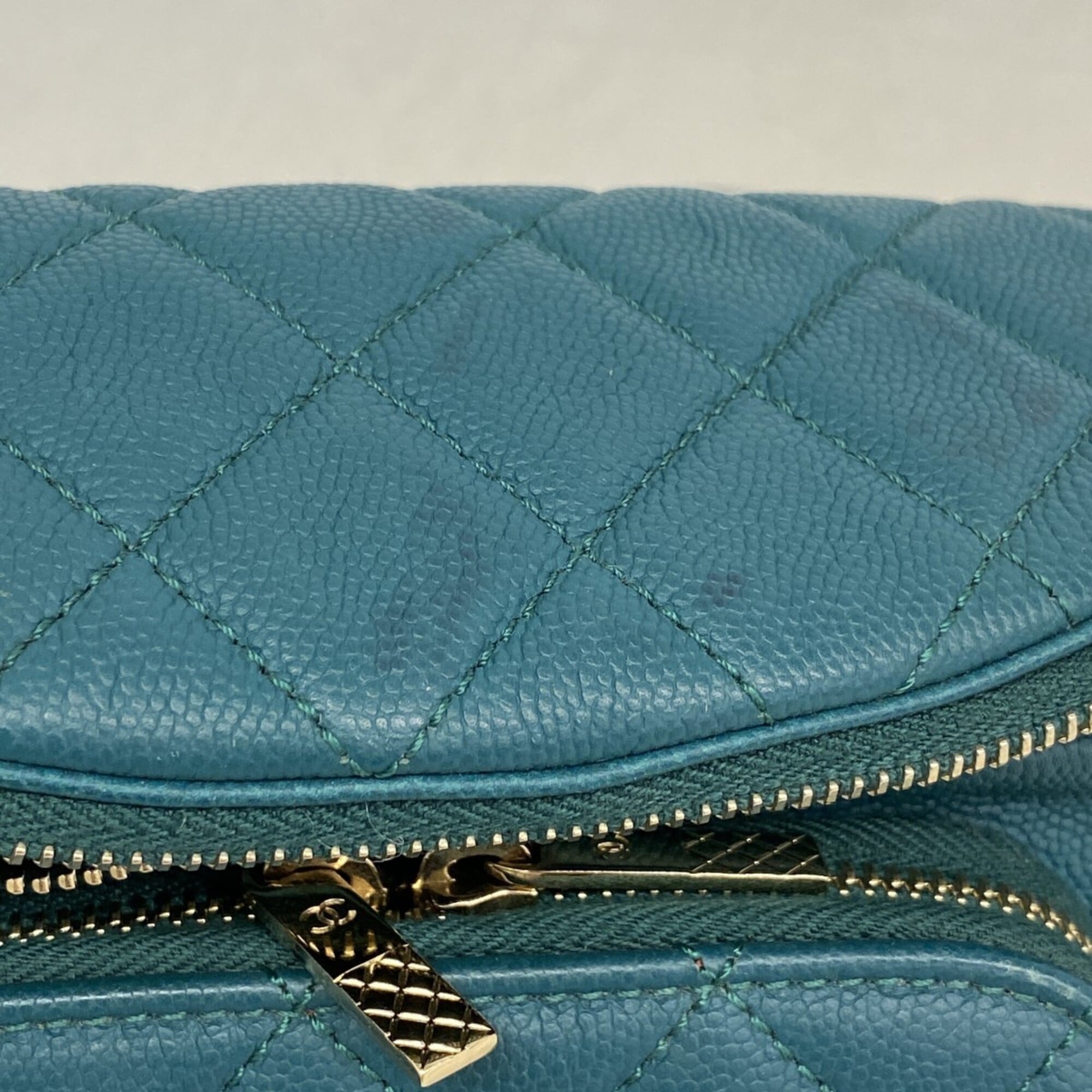 Chanel Green Grained Calfskin Fanny Pack (Pre-Owned)