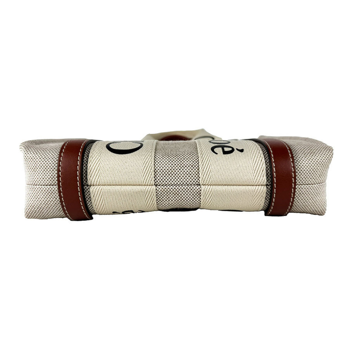 Chloé Brown Canvas Leather Handbag Shoulder Bag (Pre-Owned)