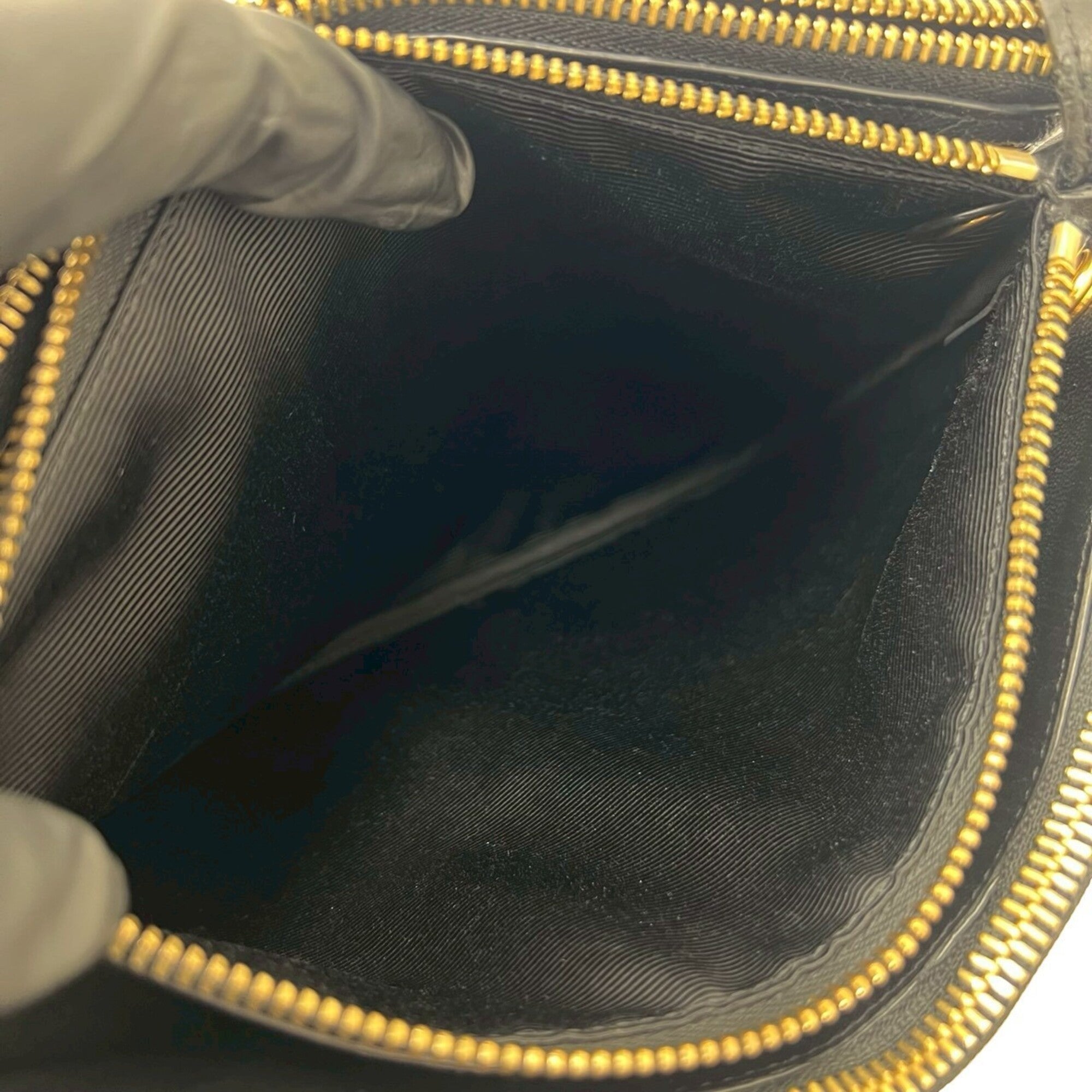 Celine Black Leather Messenger Bag Pochette Shoulder Bag (Pre-Owned)