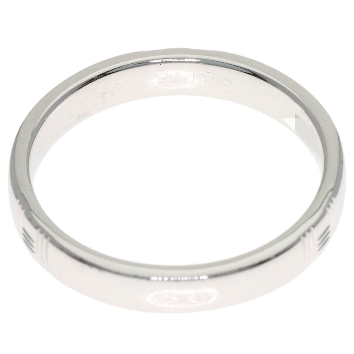 Hermes White Gold (18K) Band Ring (Pre-Owned)