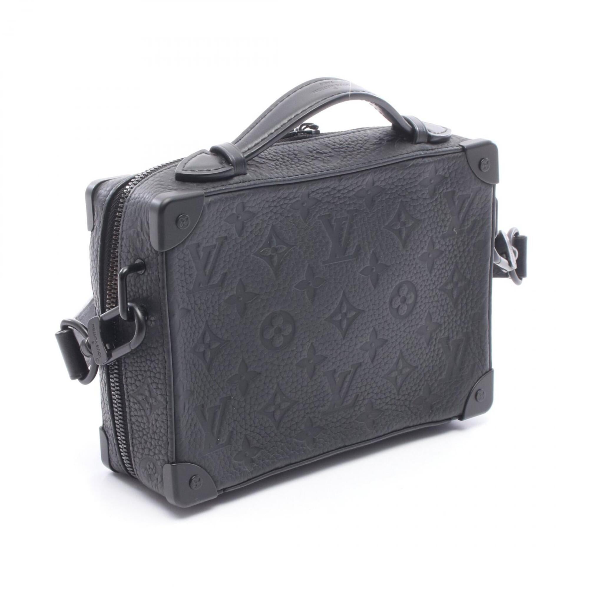 Louis Vuitton Black Noir Monogram Leather Handbag Shoulder Bag (Pre-Owned)