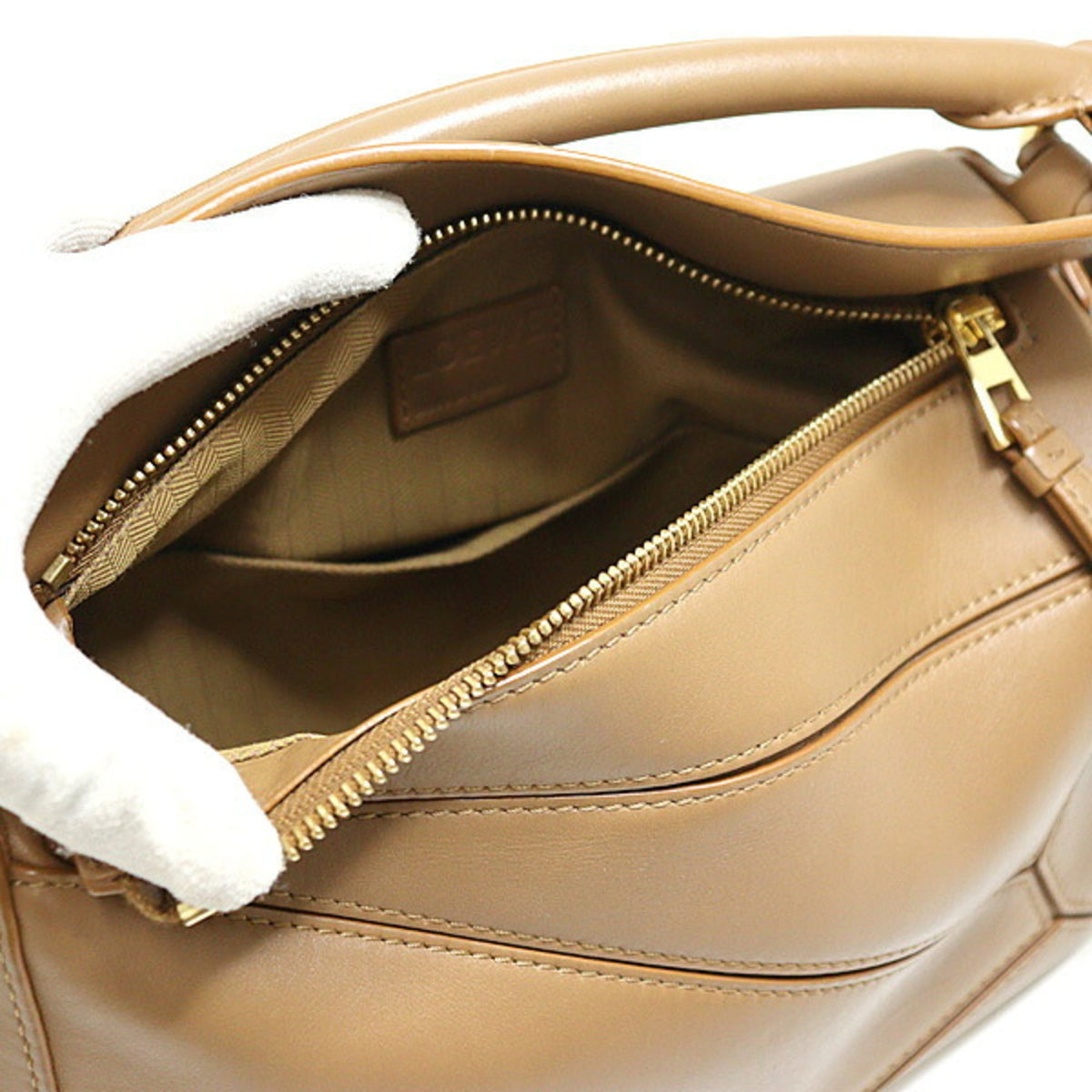 Loewe Puzzle Leather Jacquard Shoulder Bag (Pre-Owned)