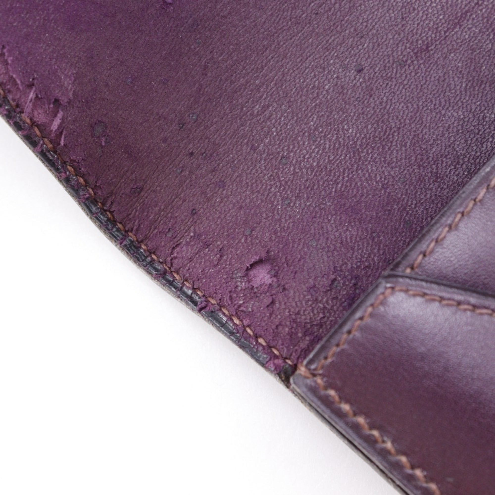 Hermes Bordeaux Box Calf Leather Clutch Bag (Pre-Owned)