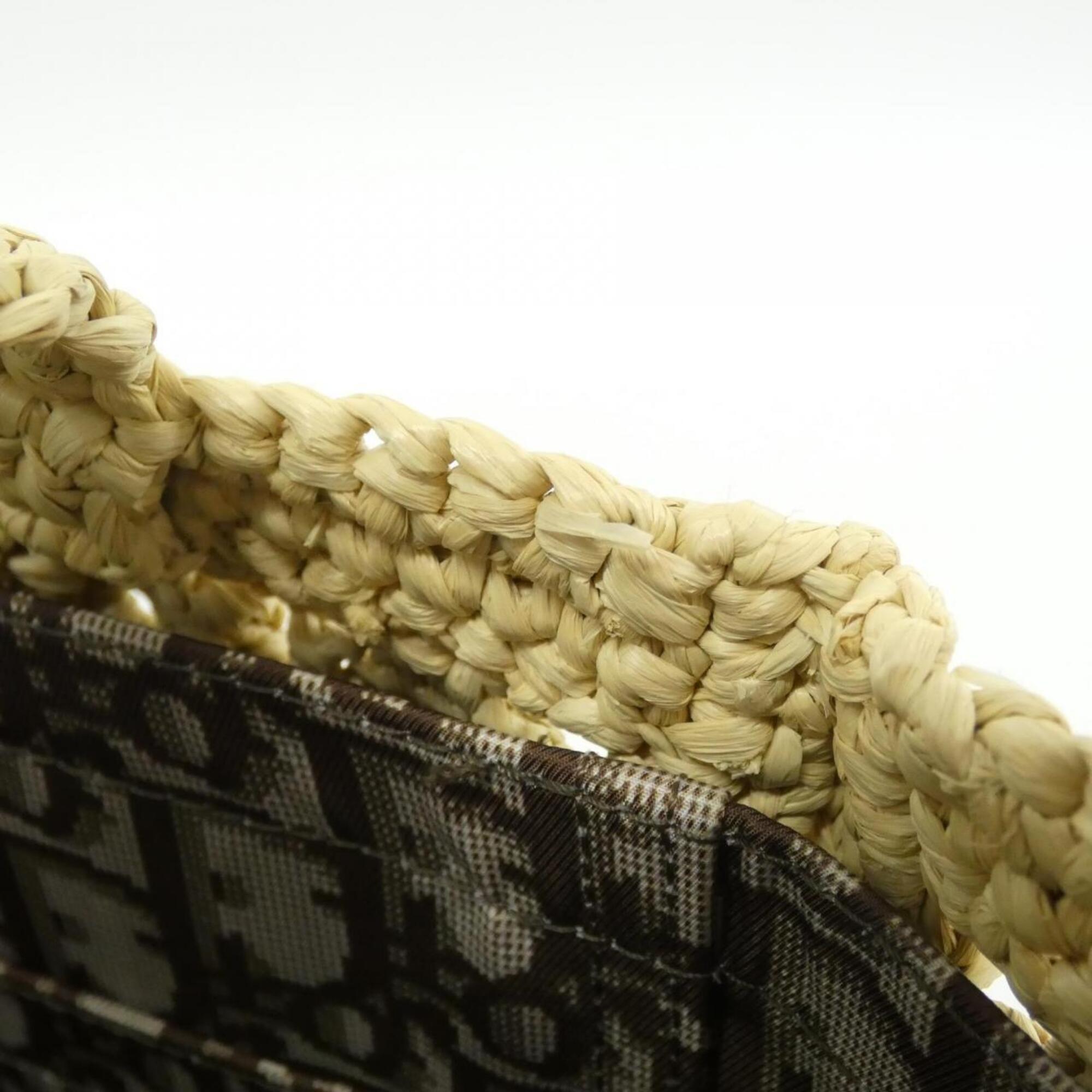Christian Dior Raffia Handbag (Pre-Owned)