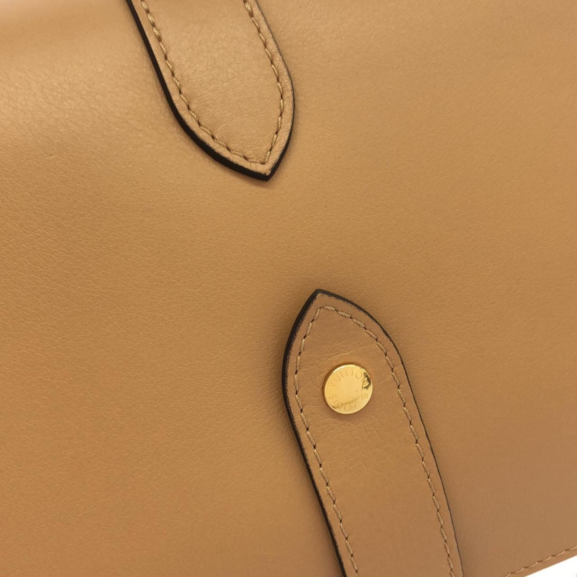 Louis Vuitton Brown Camel Leather Shoulder Bag (Pre-Owned)