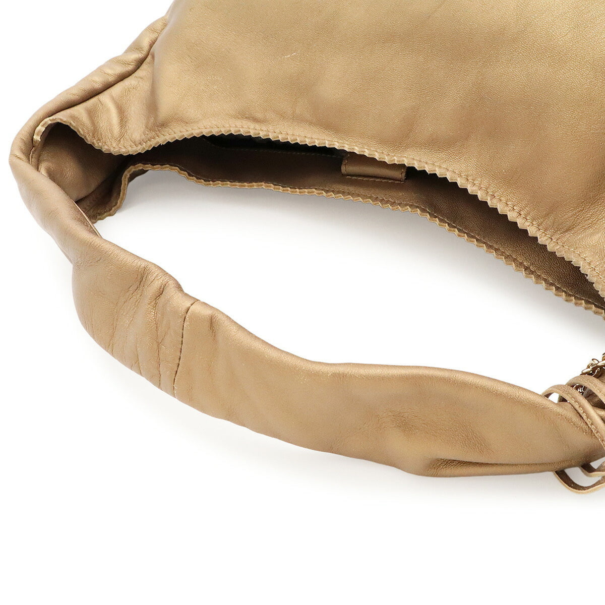 Loewe Gold Nappa Leather Shoulder Bag (Pre-Owned)
