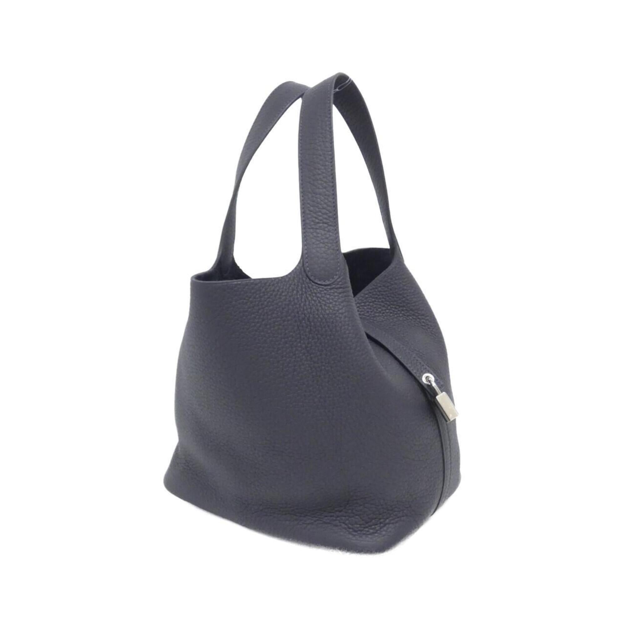 Hermes Black Taurillon Clemence Leather Shoulder Bag (Pre-Owned)