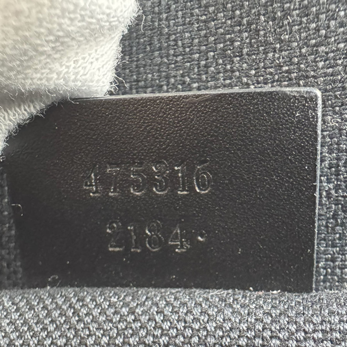 Gucci Navy Gg Supreme Clutch Bag (Pre-Owned)