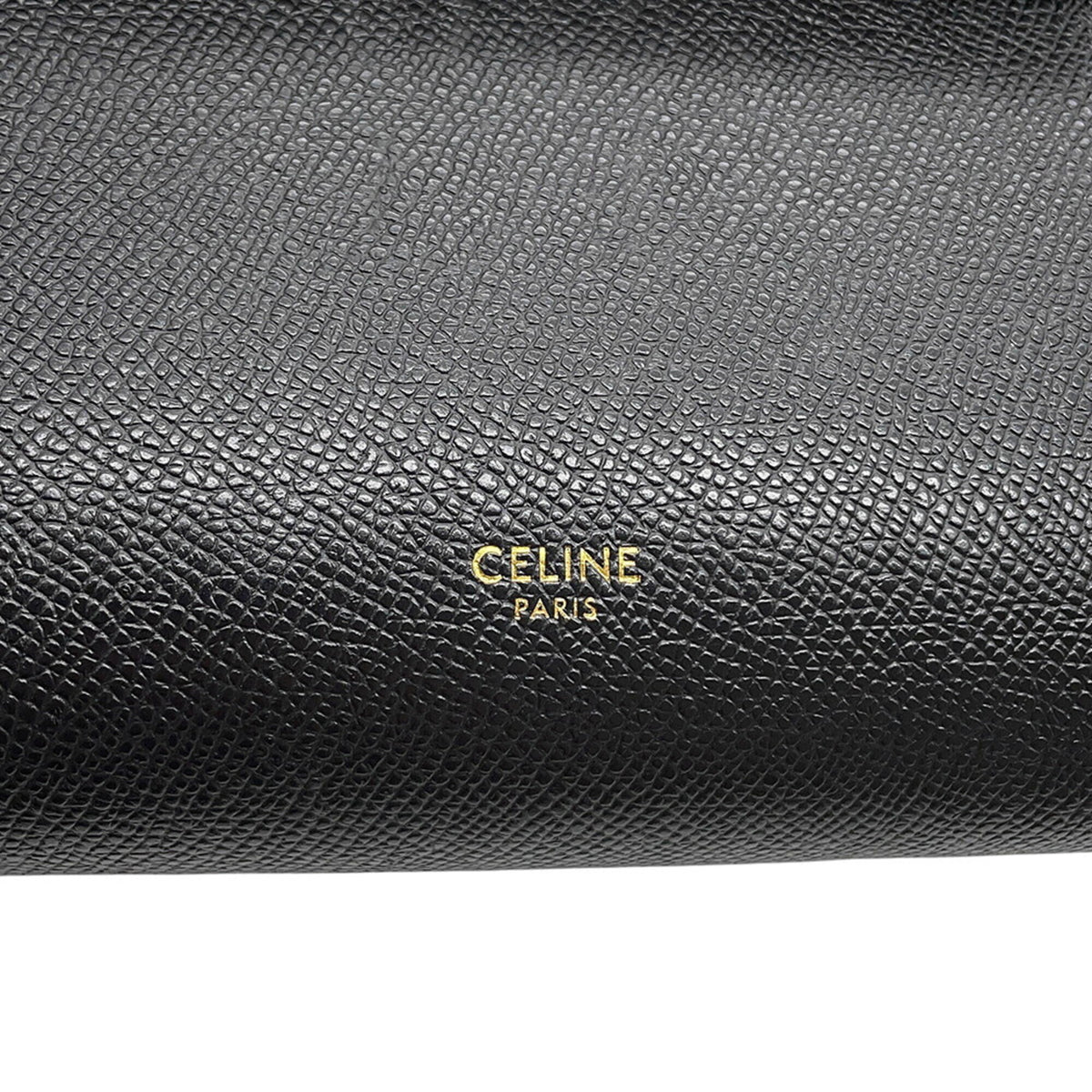 Celine Black Leather Handbag Shoulder Bag (Pre-Owned)