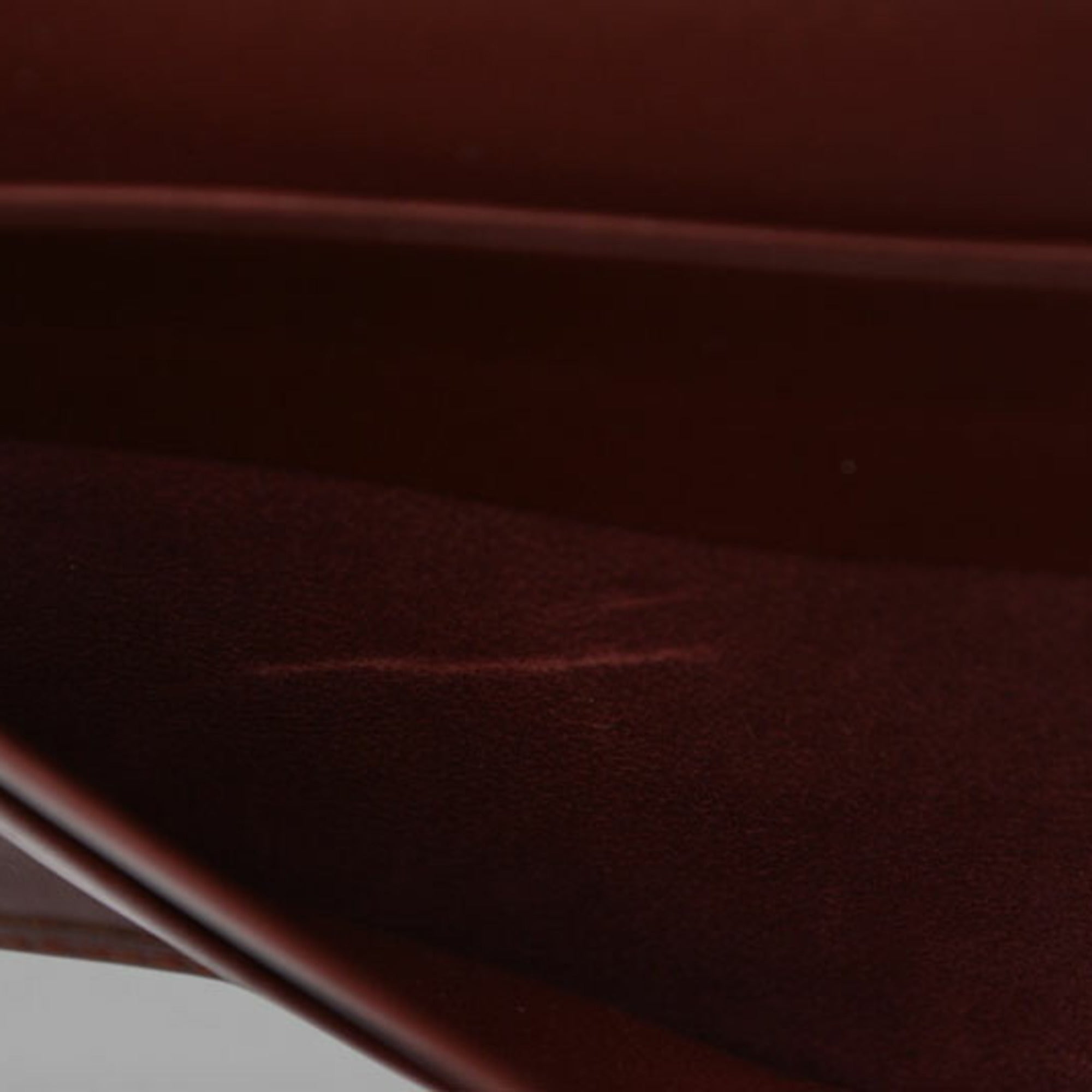 Cartier Must Bordeaux Leather Long Wallet (Bi-Fold) (Pre-Owned)