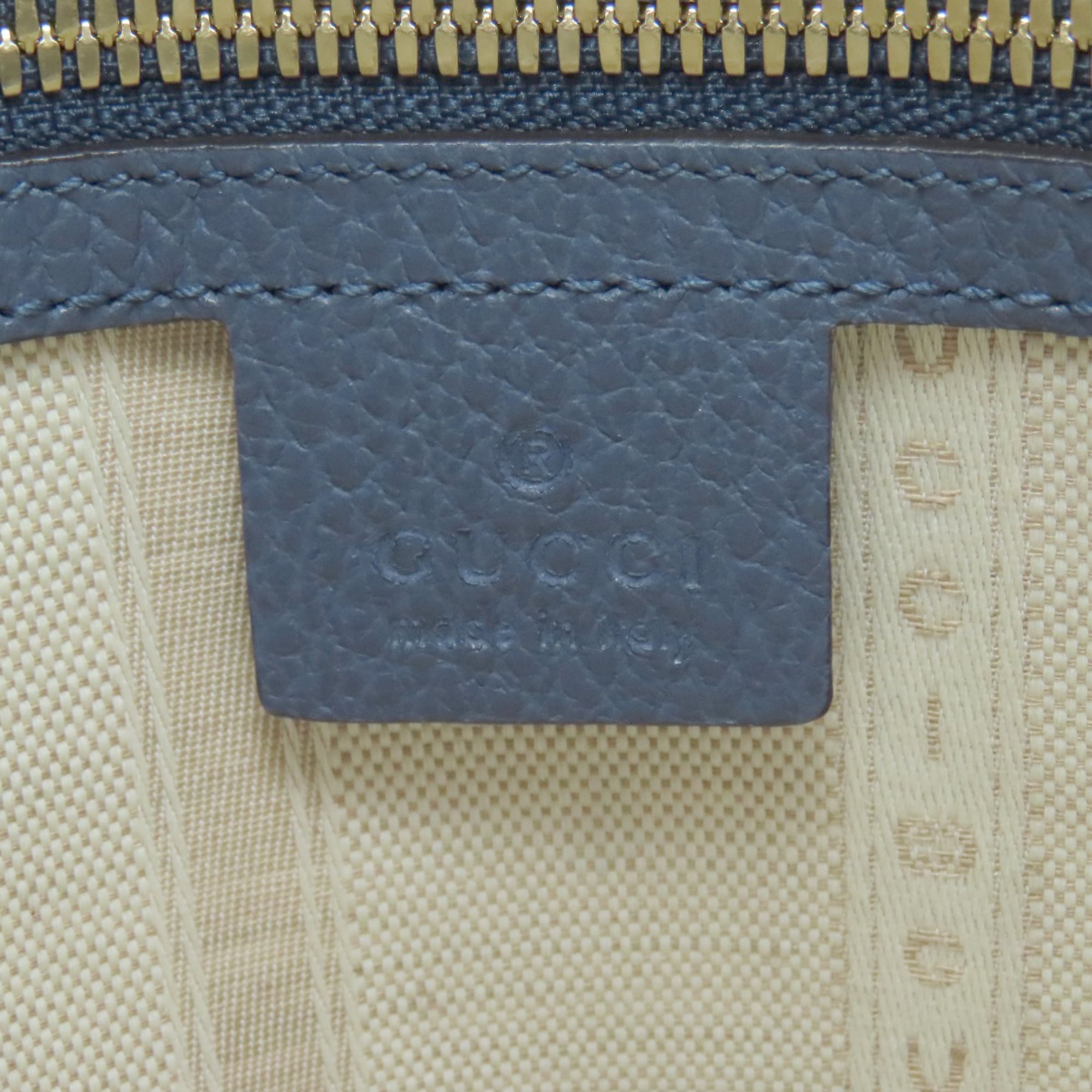 Gucci Blue Leather Handbag (Pre-Owned)