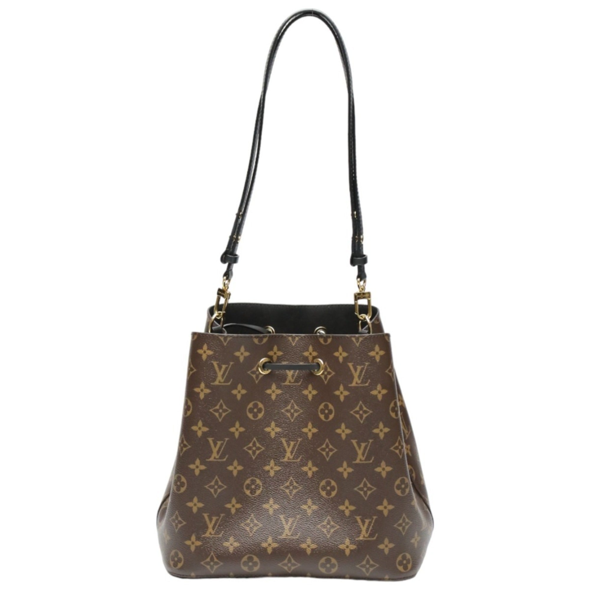 Louis Vuitton Brown Noir Monogram Canvas Shoulder Bag (Pre-Owned)