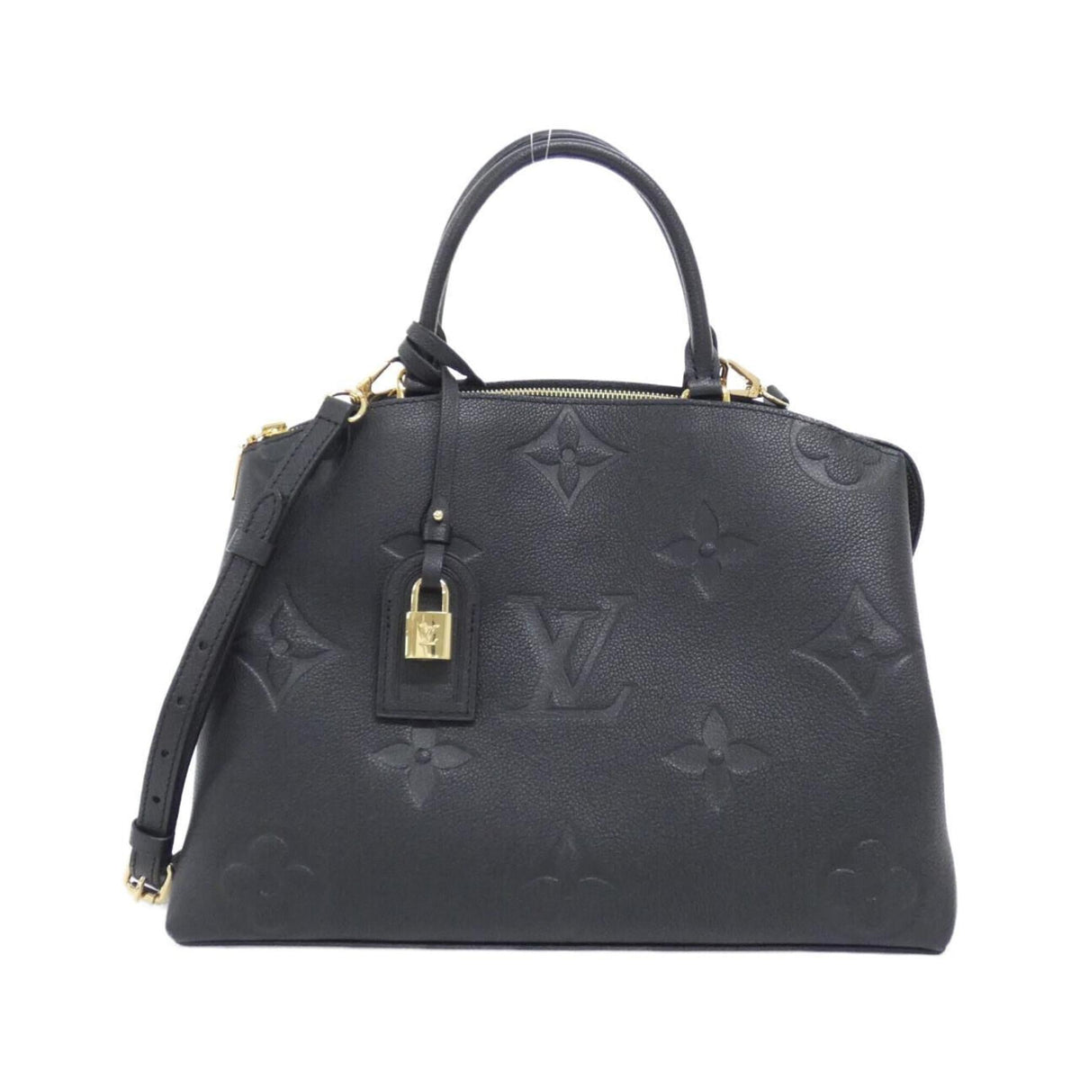 Louis Vuitton Black Leather Handbag (Pre-Owned)