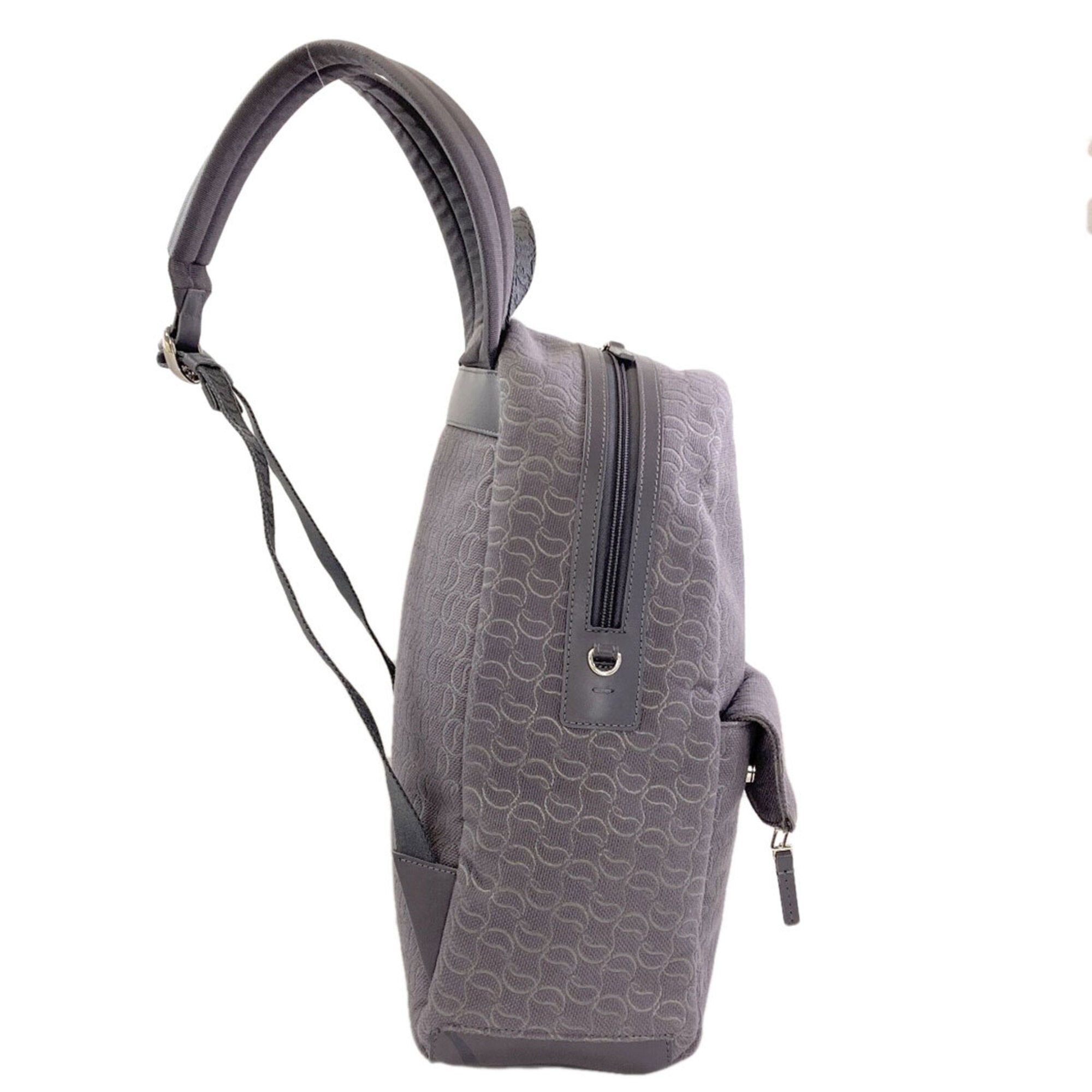 Christian Louboutin Gray Canvas Backpack (Pre-Owned)