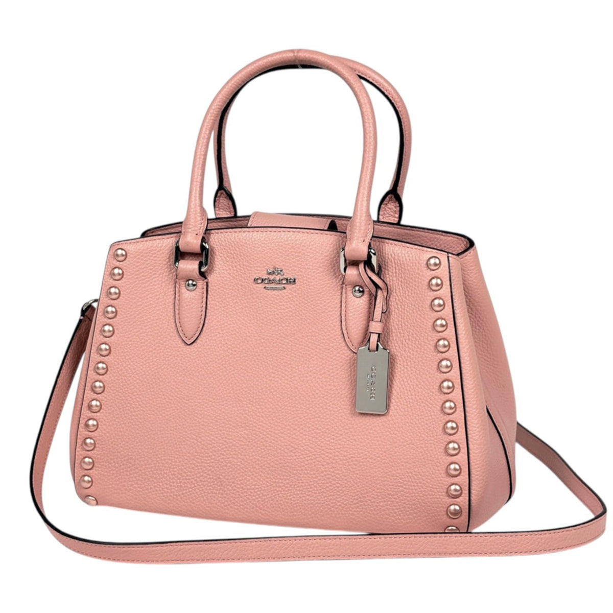 Coach Pink Leather Handbag (Pre-Owned)