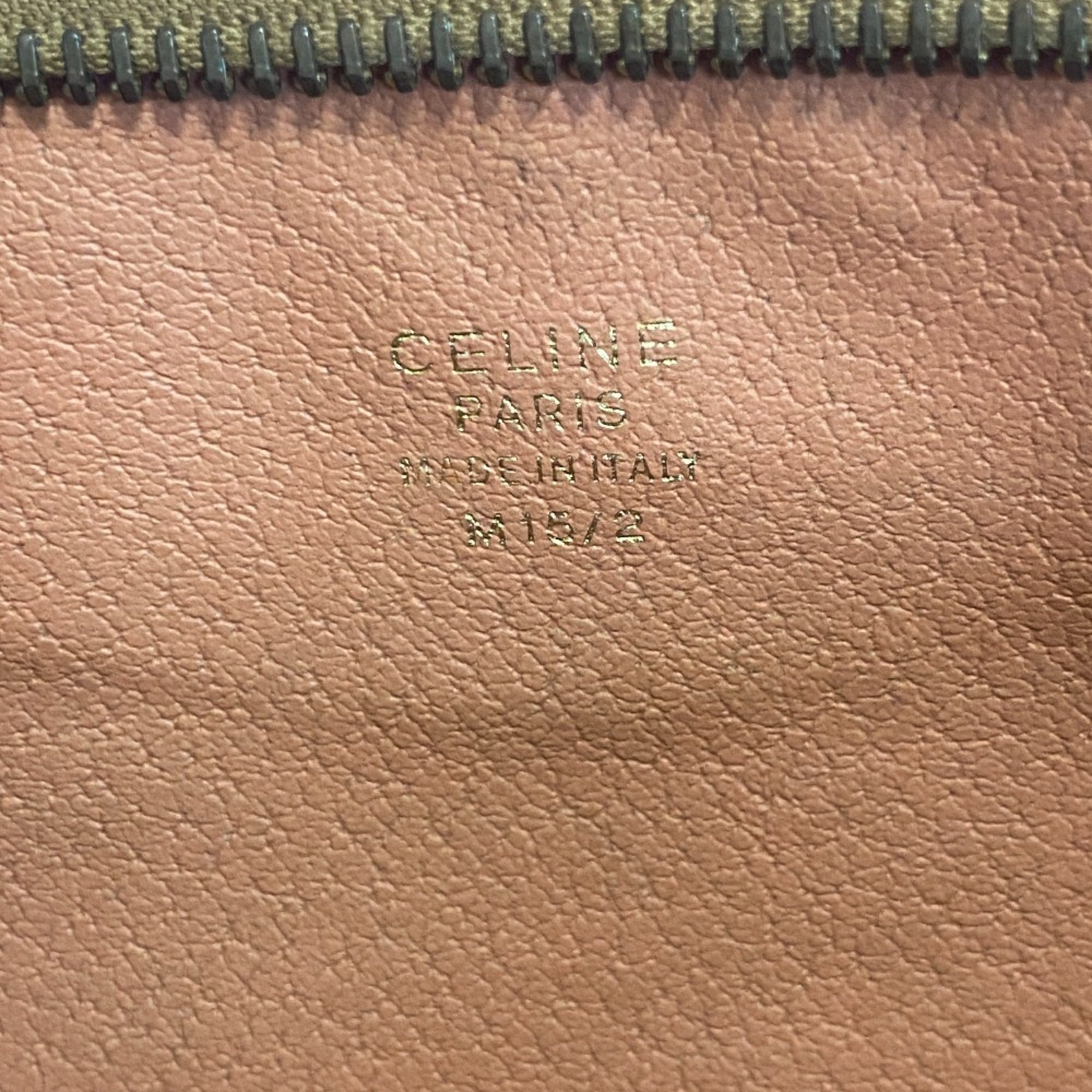 Celine Macadam Beige Leather Clutch Bag (Pre-Owned)