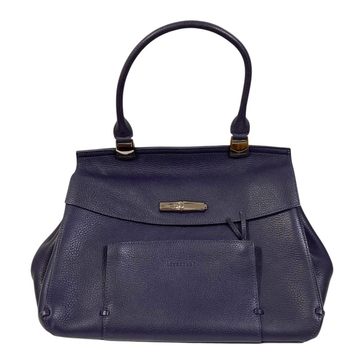 Longchamp Purple Handbag Tote Bag (Pre-Owned)