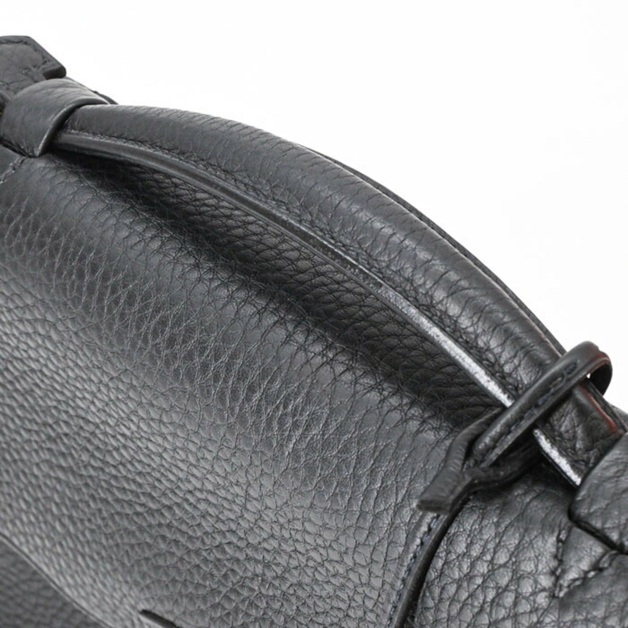 Hermes Black Taurillon Clemence Leather Handbag (Pre-Owned)